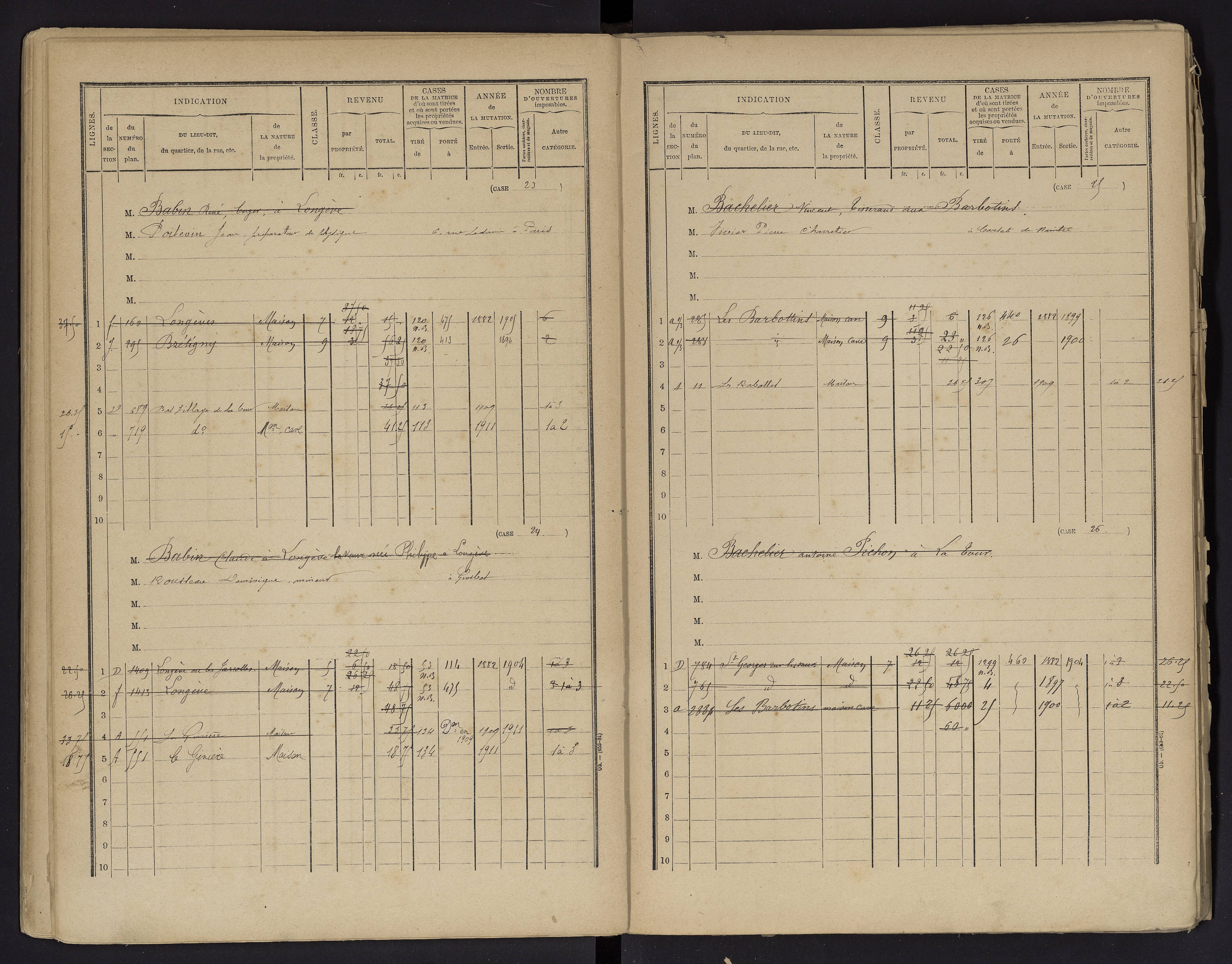 Beaumont - FRAD086_cadastre Cases 1-488 