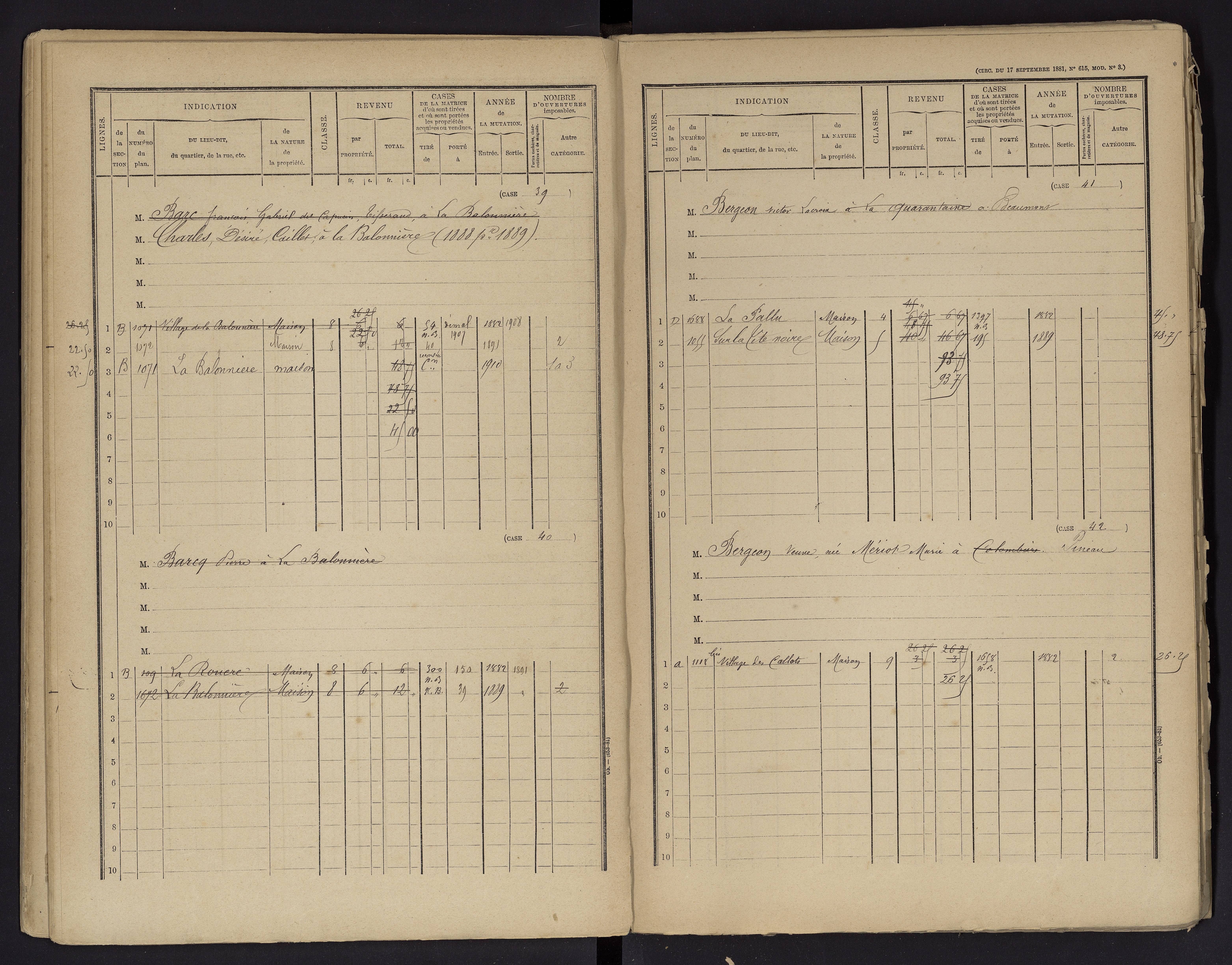 Beaumont - FRAD086_cadastre Cases 1-488 