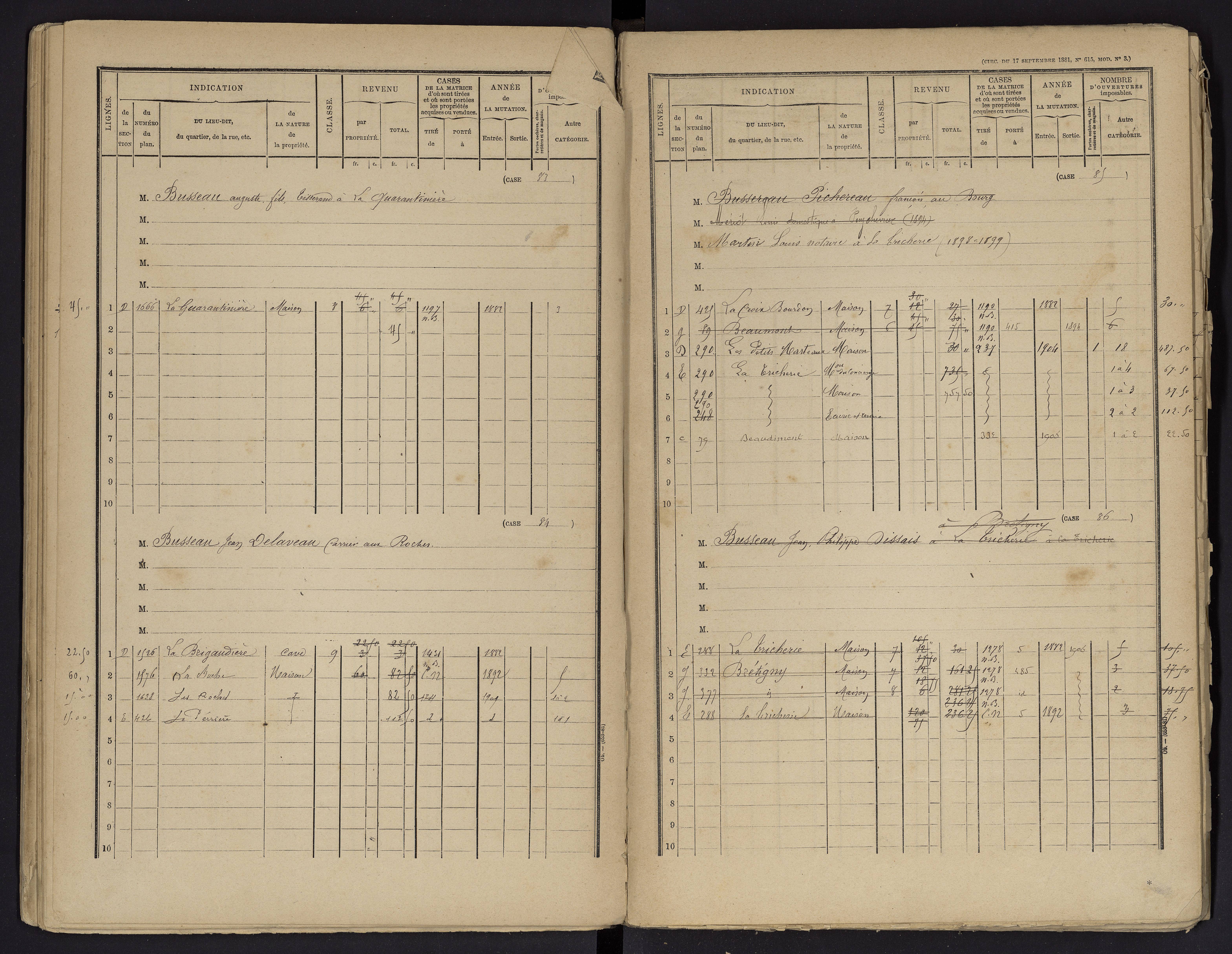 Beaumont - FRAD086_cadastre Cases 1-488 
