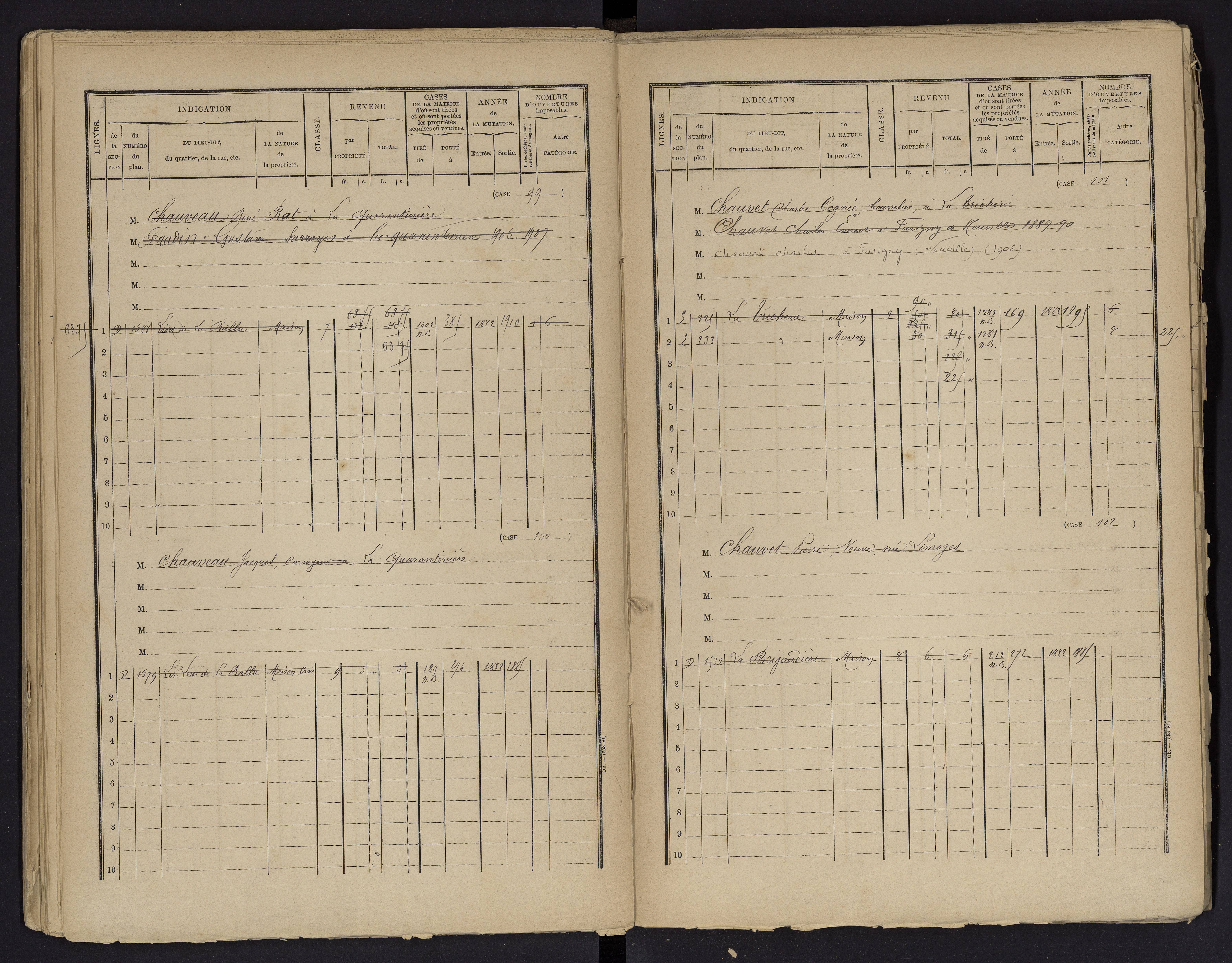 Beaumont - FRAD086_cadastre Cases 1-488 