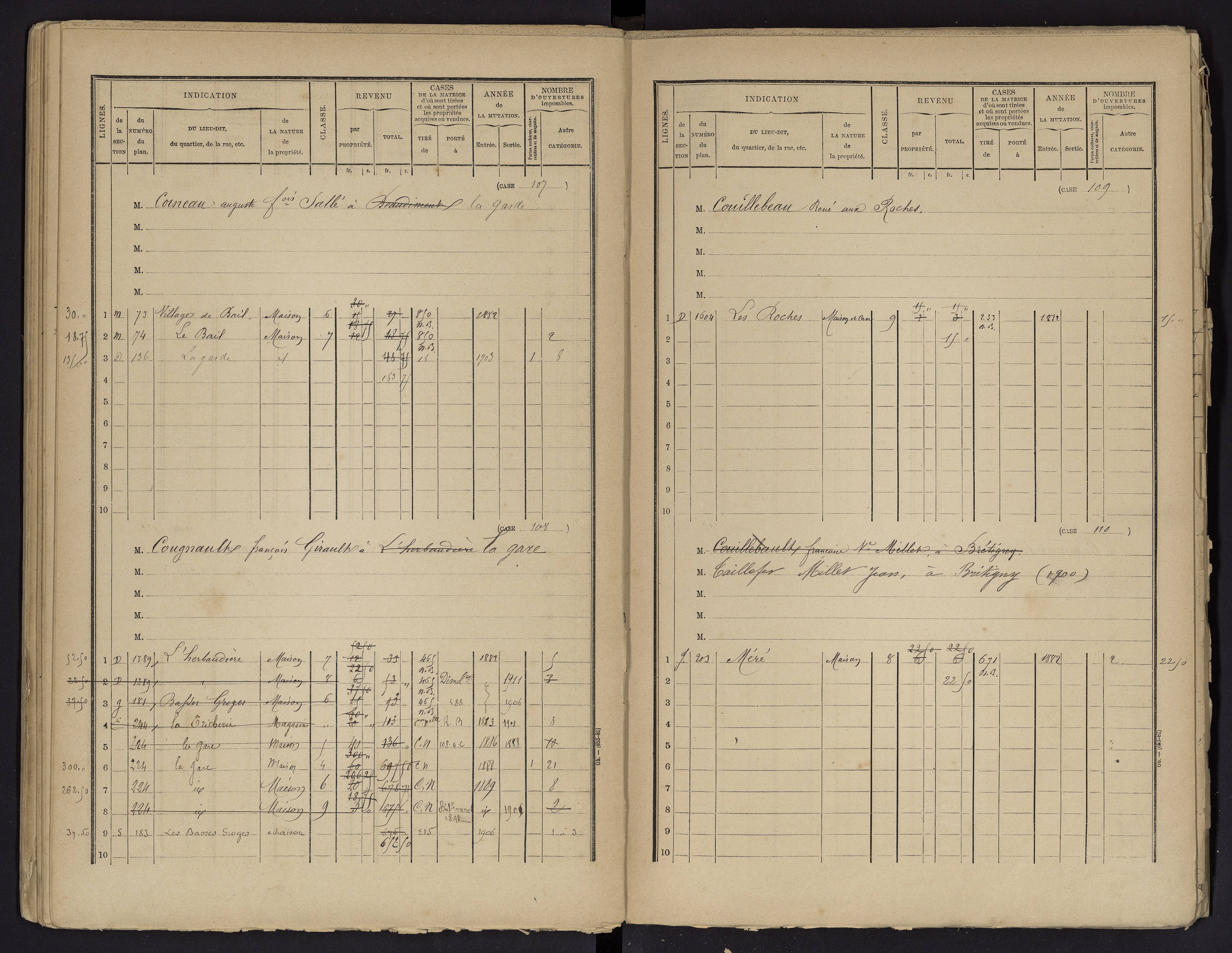 Beaumont - FRAD086_cadastre Cases 1-488 