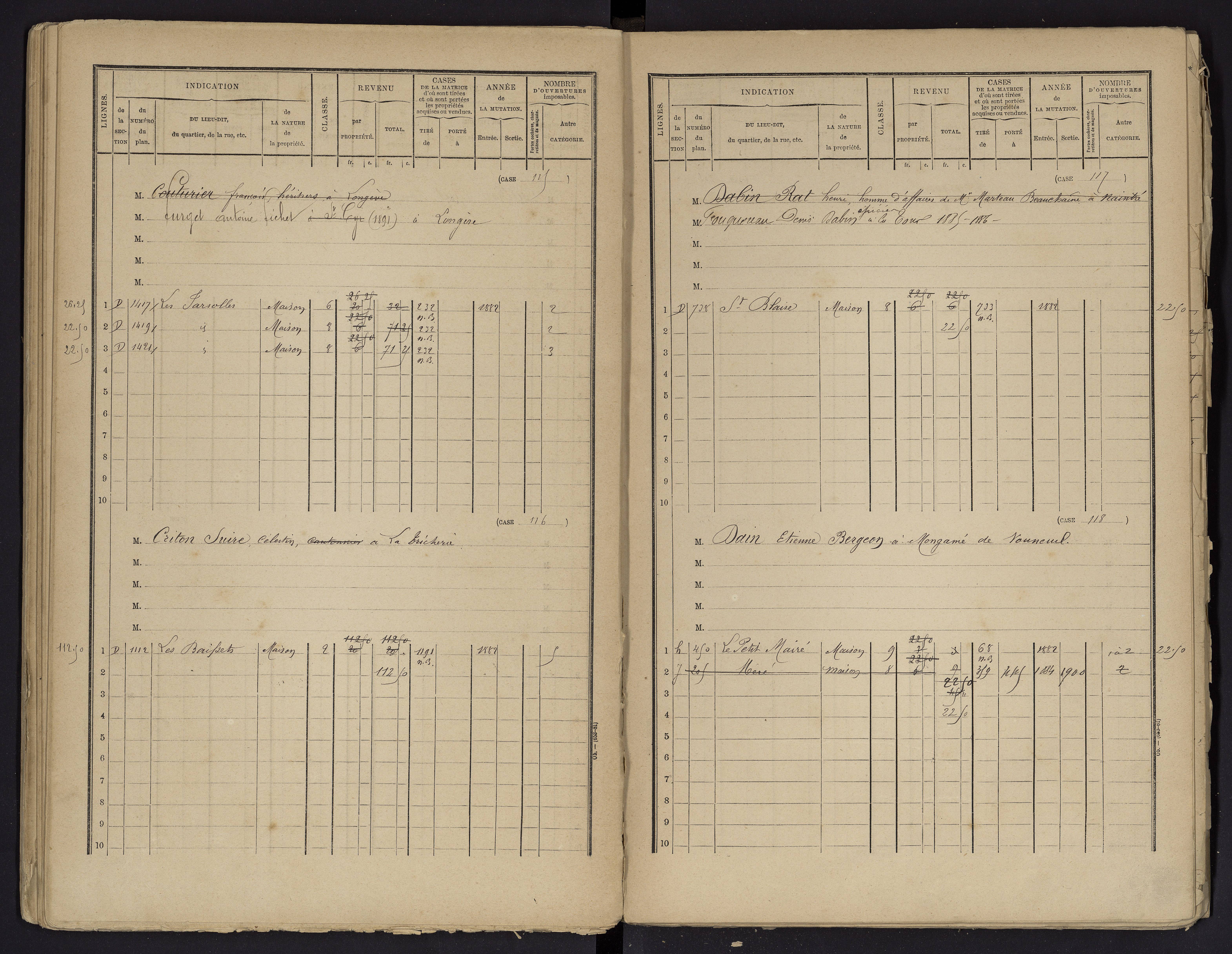 Beaumont - FRAD086_cadastre Cases 1-488 