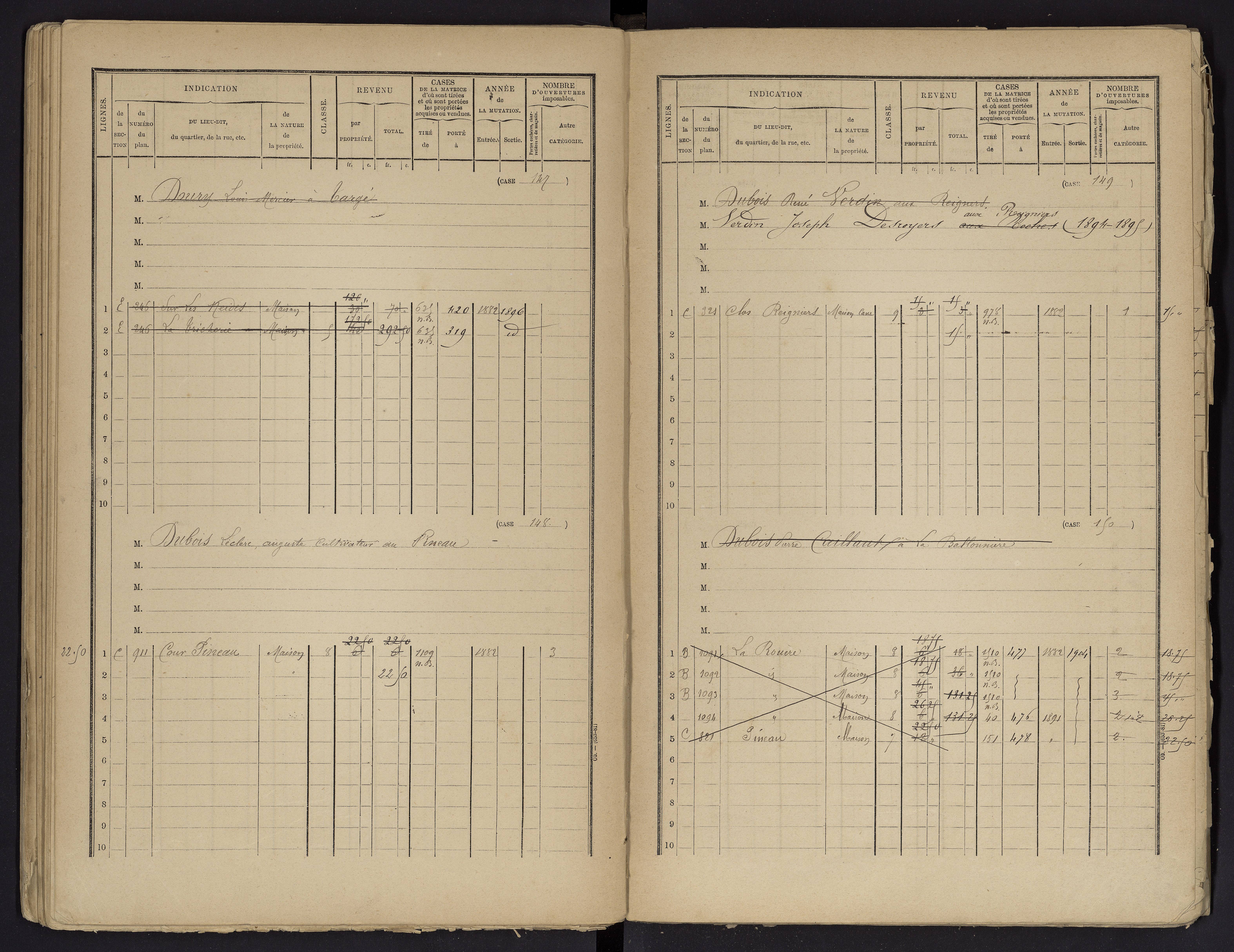 Beaumont - FRAD086_cadastre Cases 1-488 