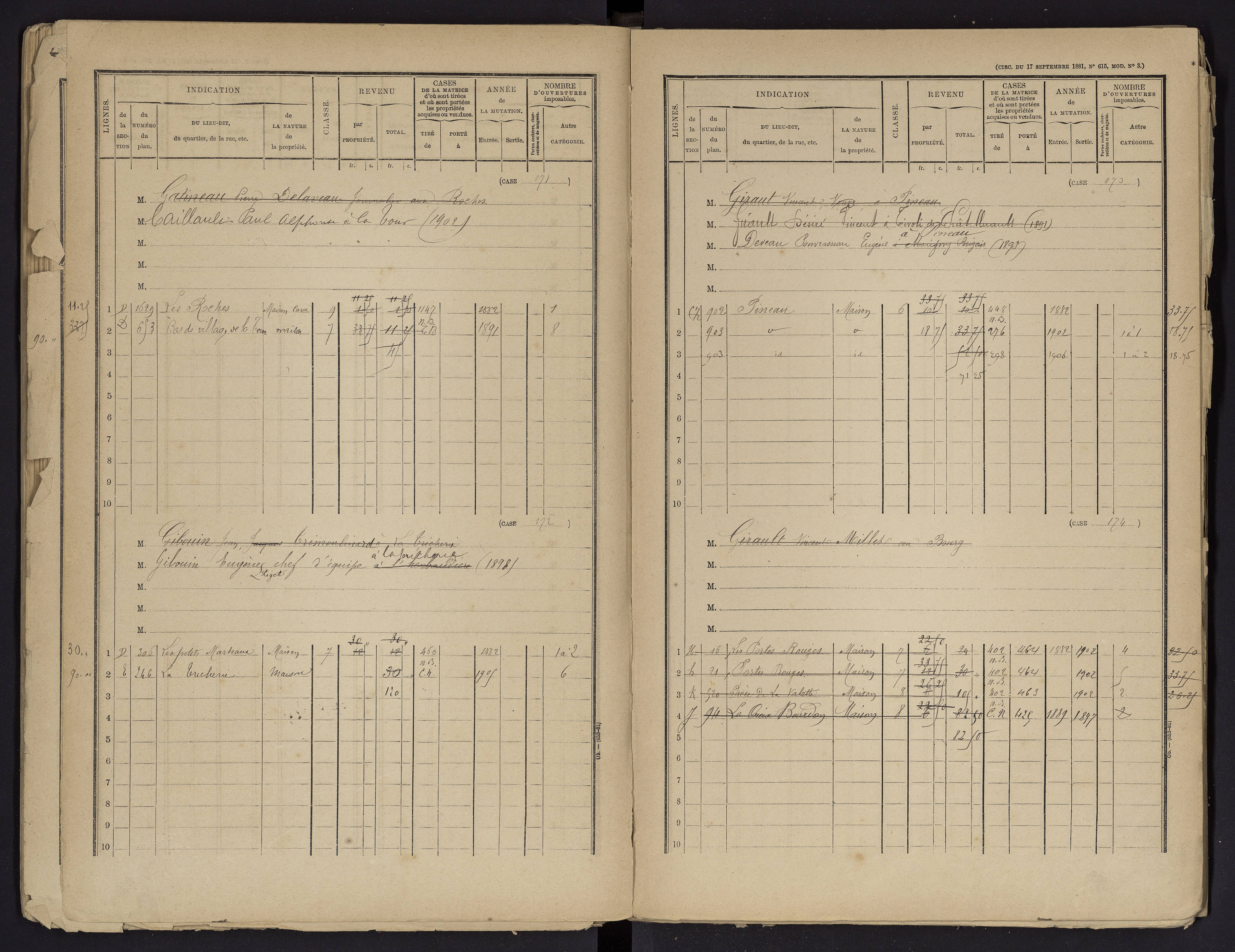 Beaumont - FRAD086_cadastre Cases 1-488 