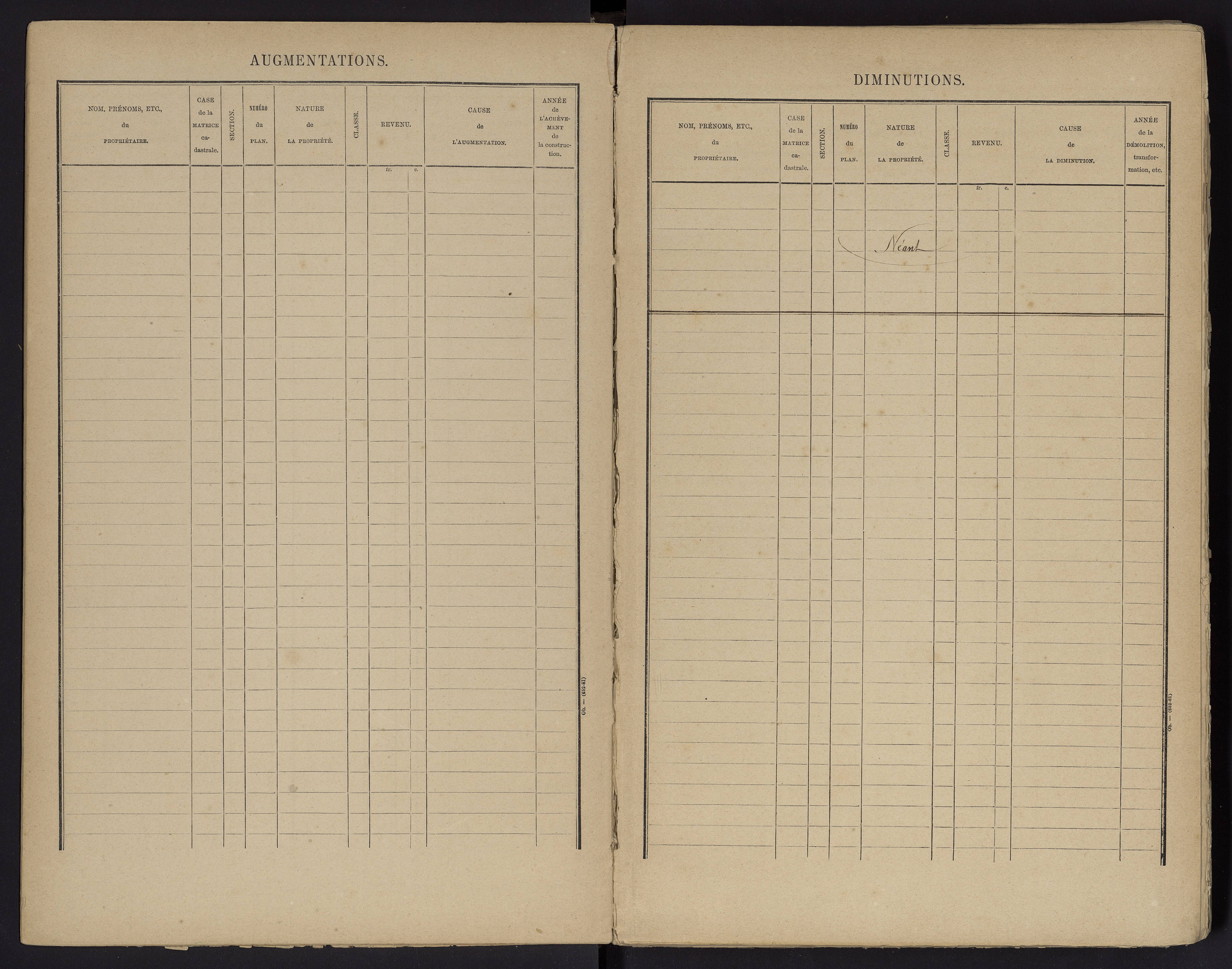 Beaumont - FRAD086_cadastre Cases 1-488 