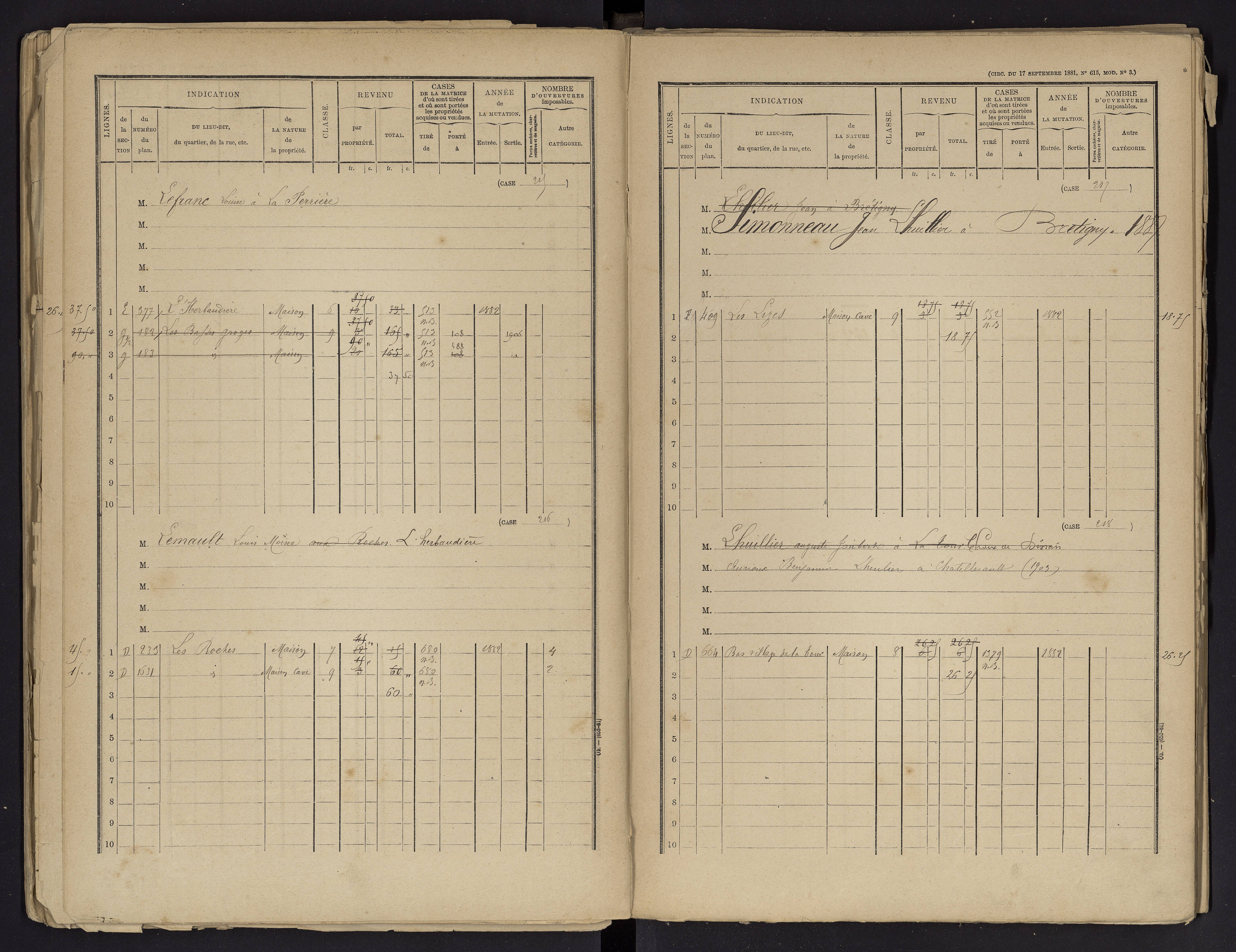 Beaumont - FRAD086_cadastre Cases 1-488 