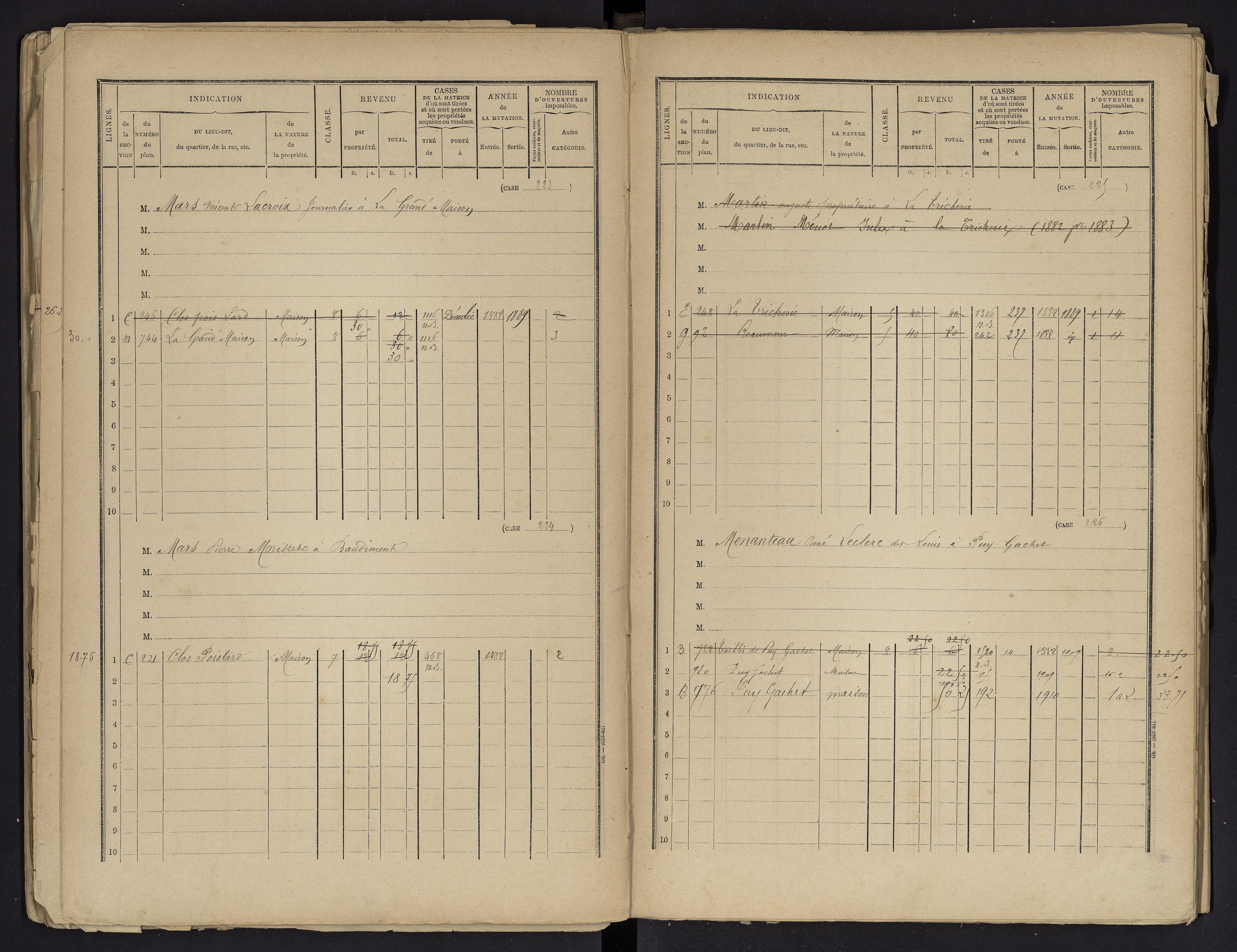Beaumont - FRAD086_cadastre Cases 1-488 