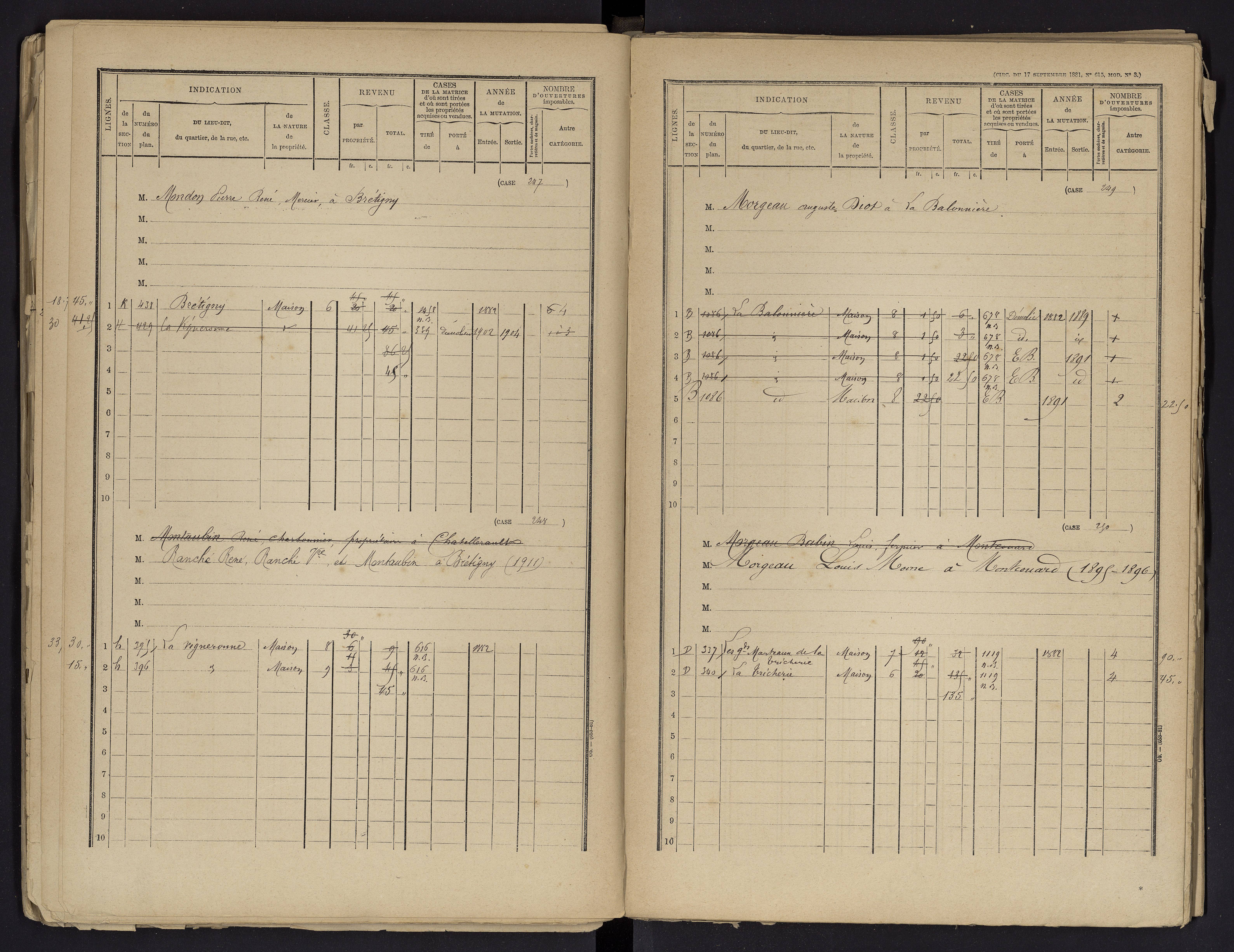 Beaumont - FRAD086_cadastre Cases 1-488 
