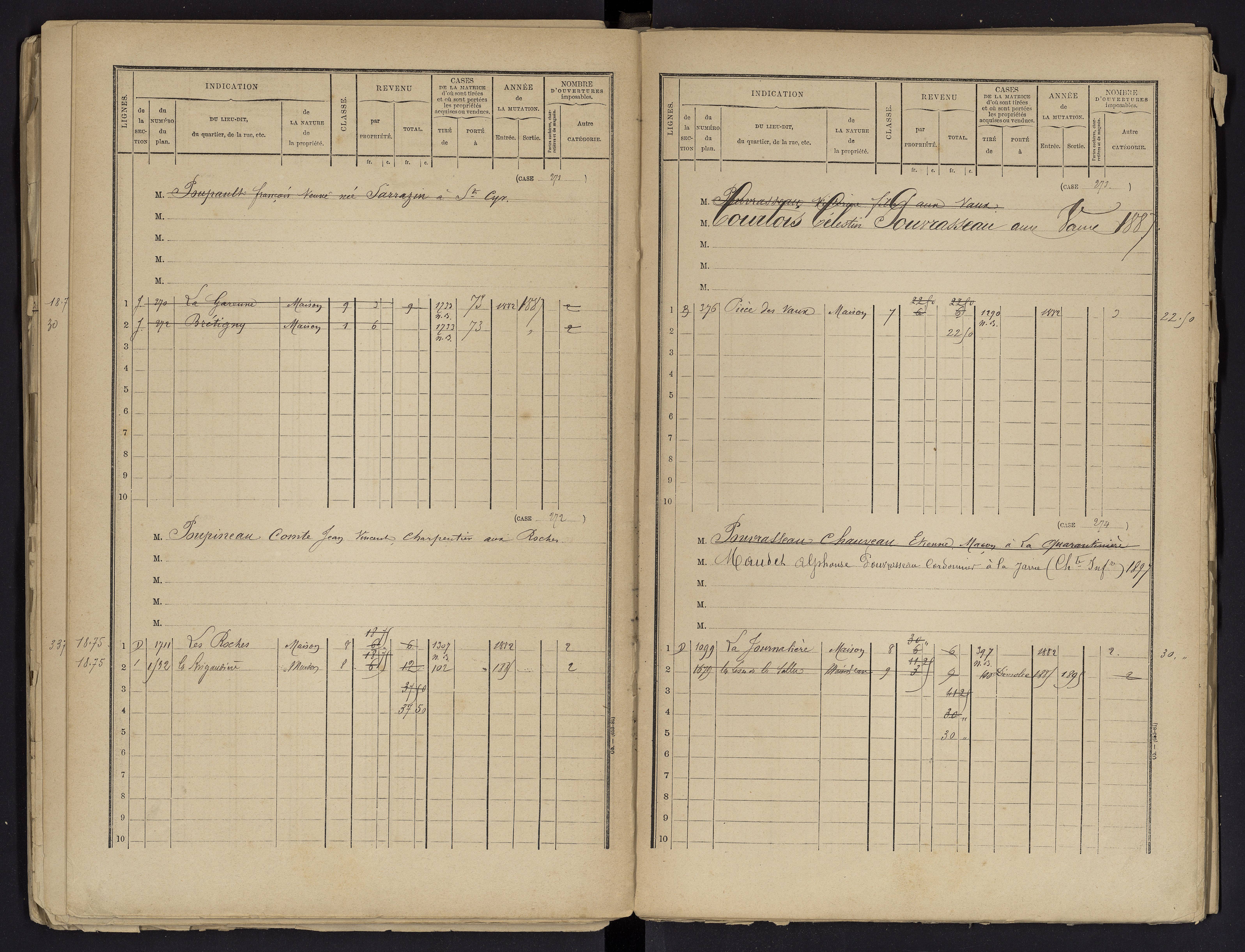 Beaumont - FRAD086_cadastre Cases 1-488 