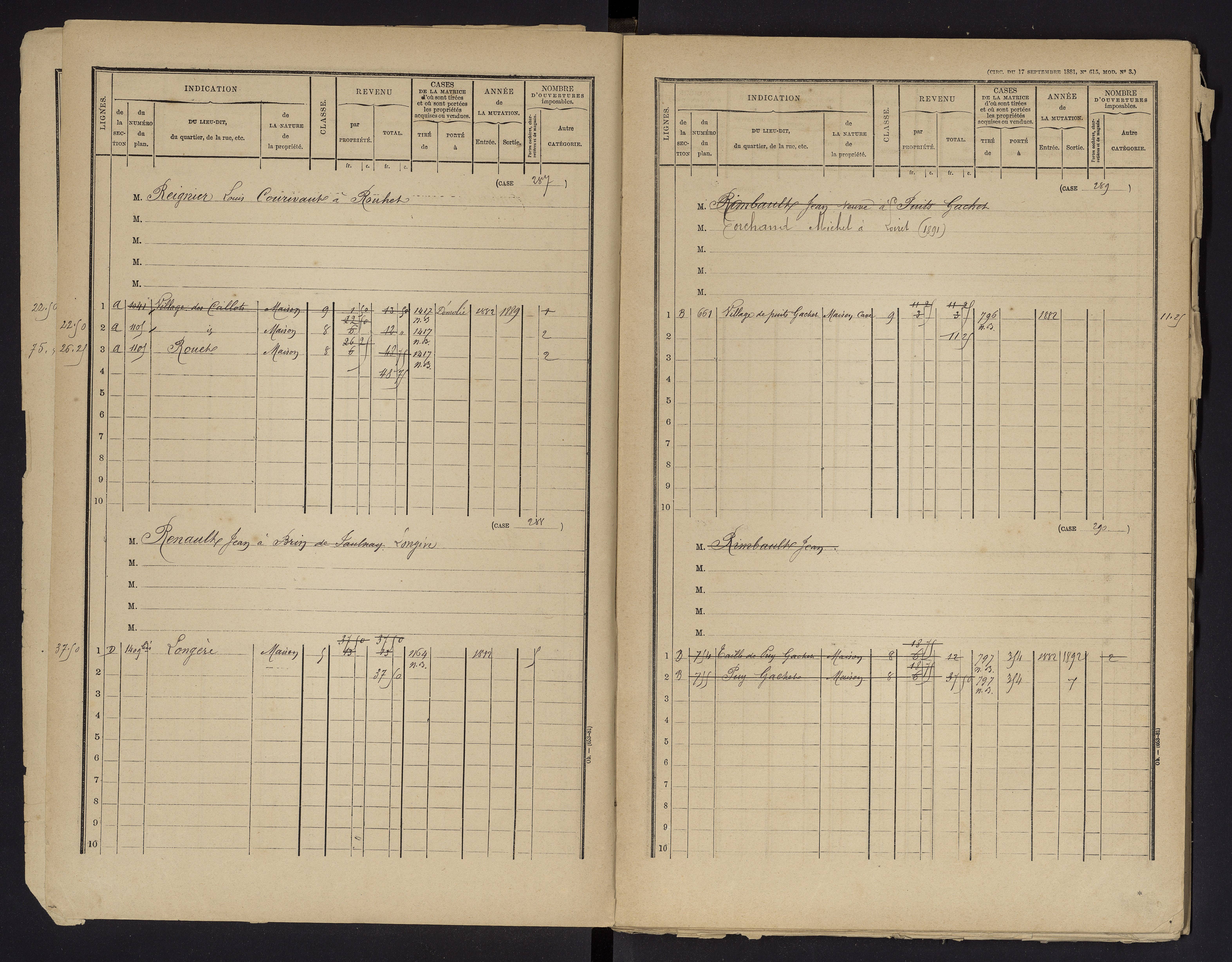 Beaumont - FRAD086_cadastre Cases 1-488 