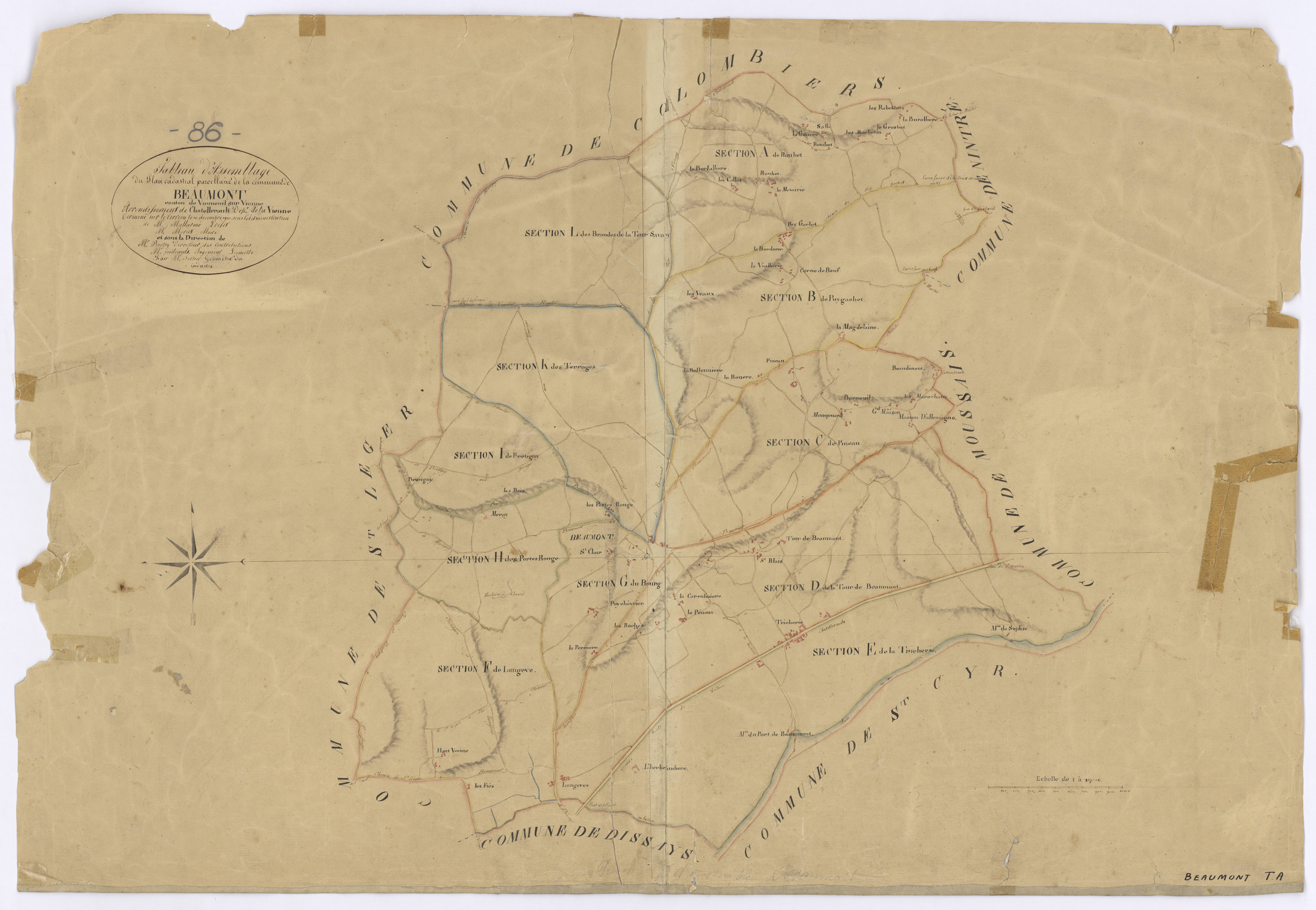 Beaumont - FRAD086_cadastre Plans 