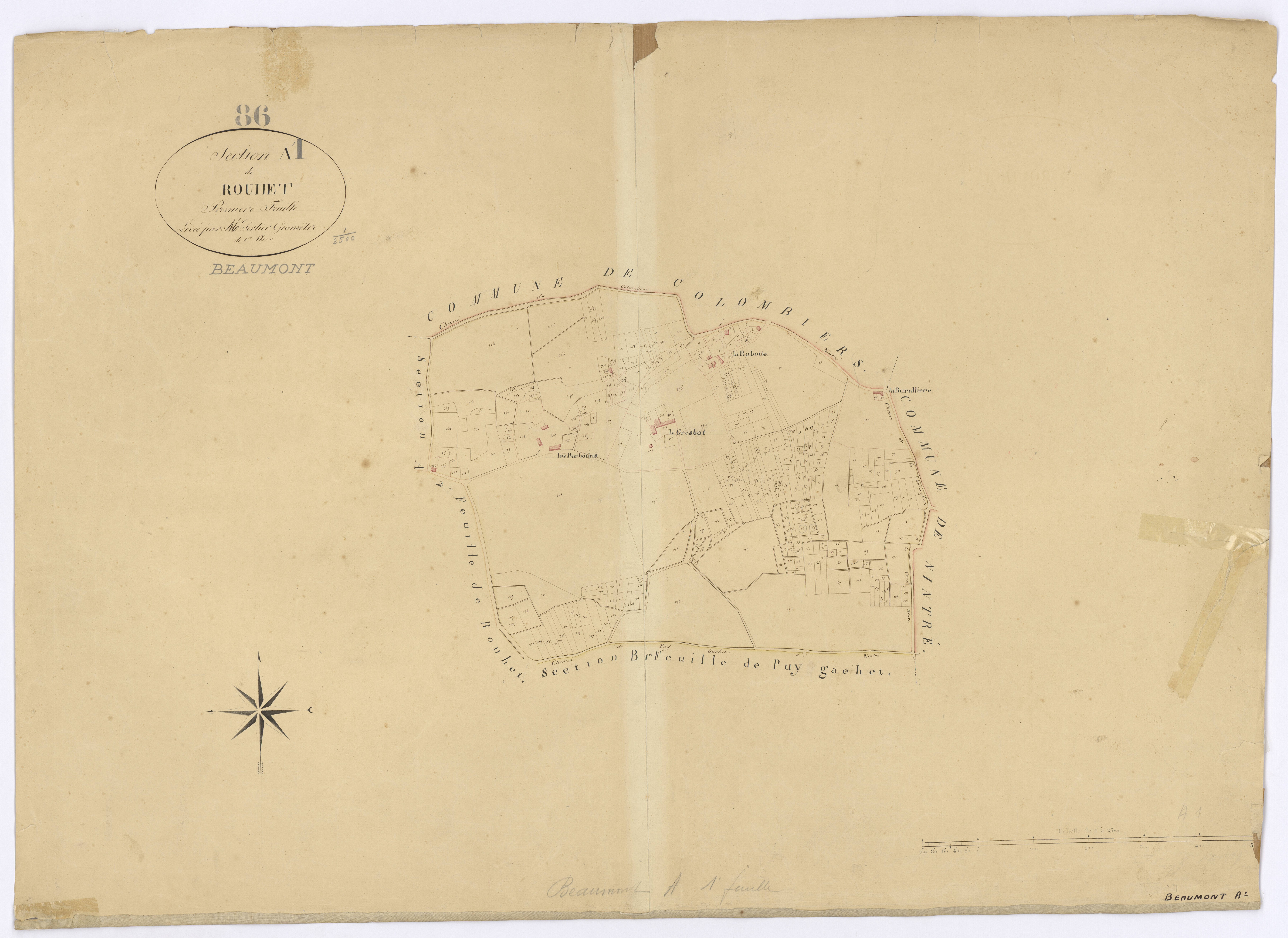Beaumont - FRAD086_cadastre Plans 