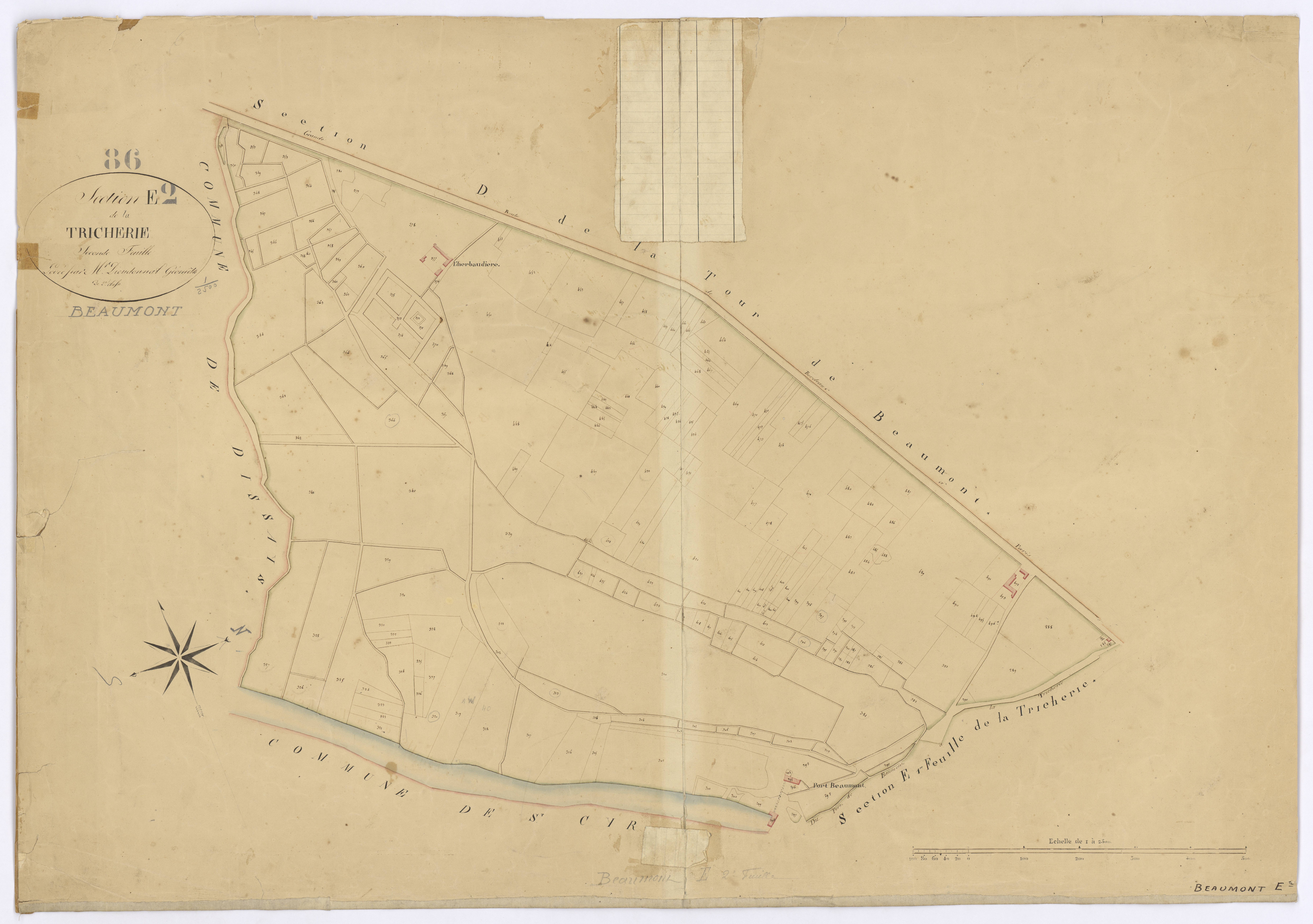Beaumont - FRAD086_cadastre Plans 