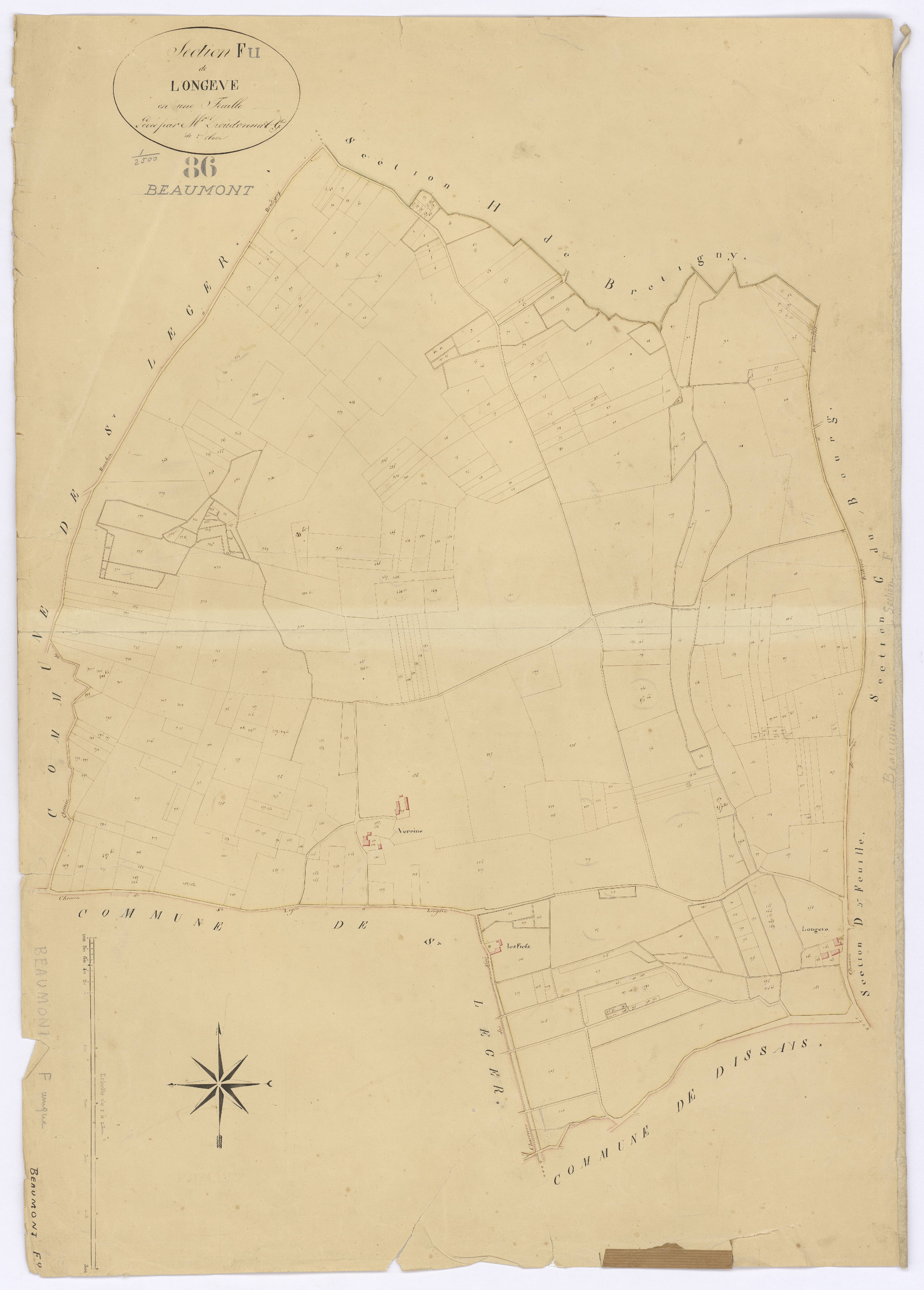 Beaumont - FRAD086_cadastre Plans 