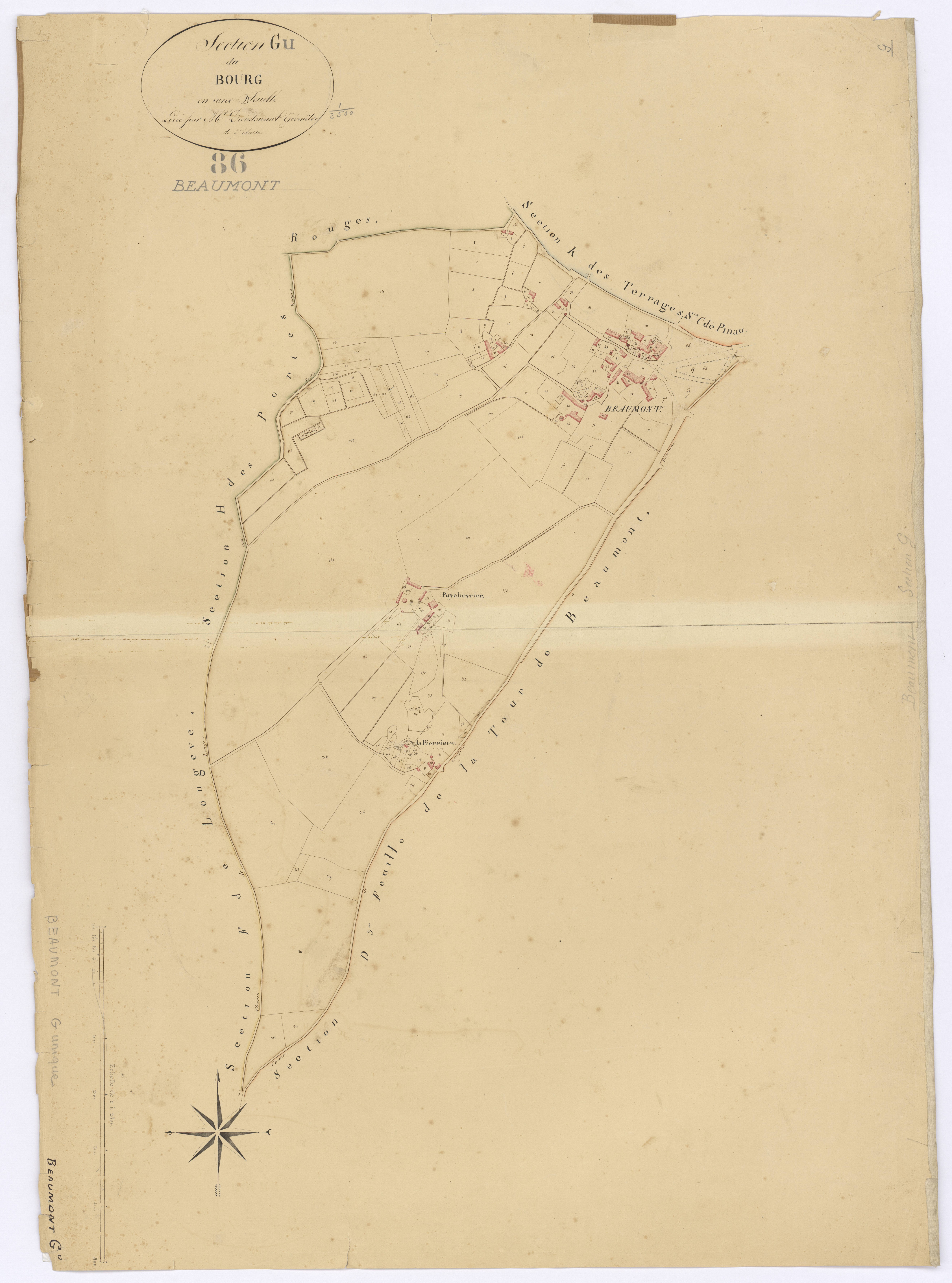 Beaumont - FRAD086_cadastre Plans 
