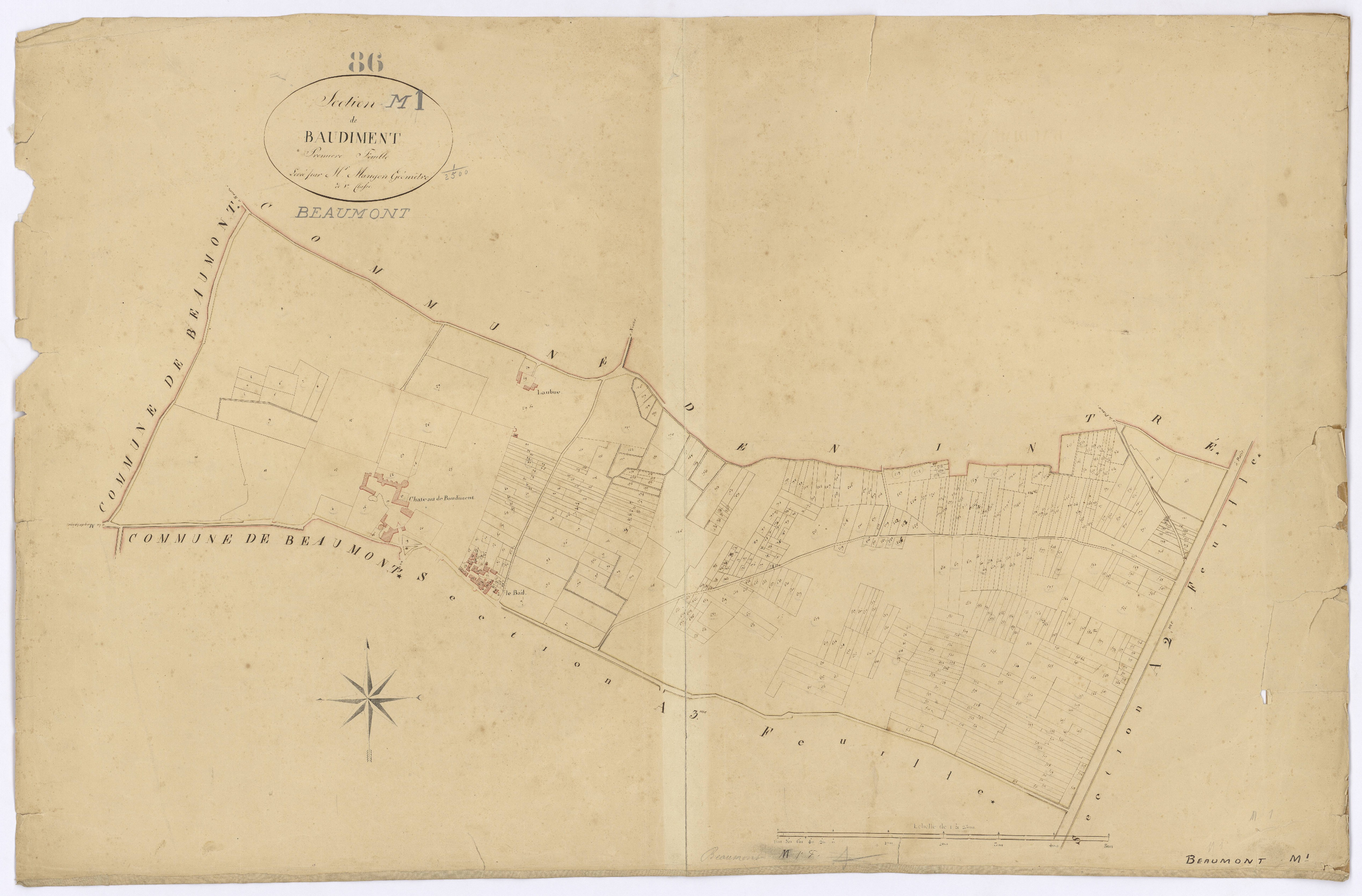Beaumont - FRAD086_cadastre Plans 