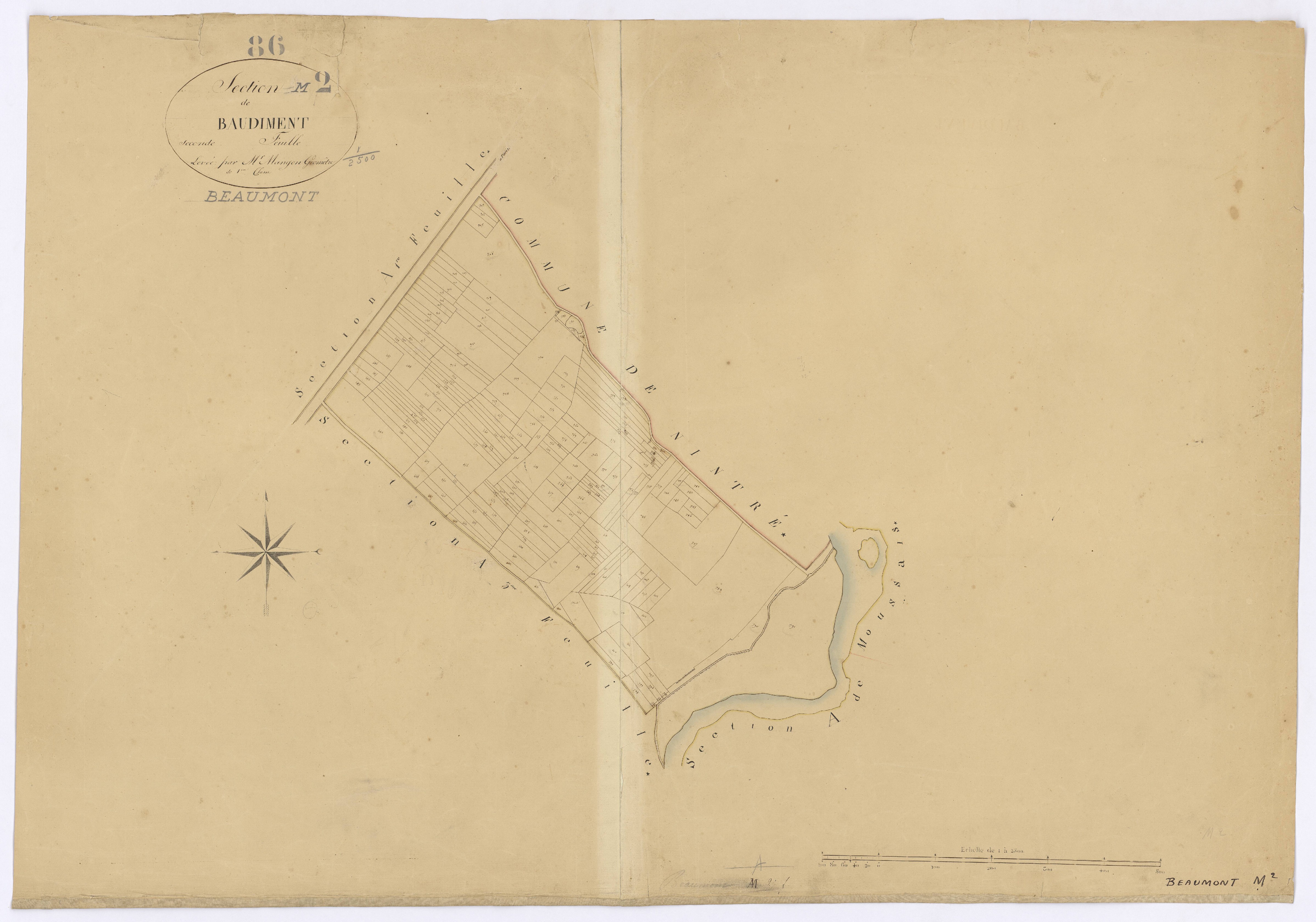 Beaumont - FRAD086_cadastre Plans 