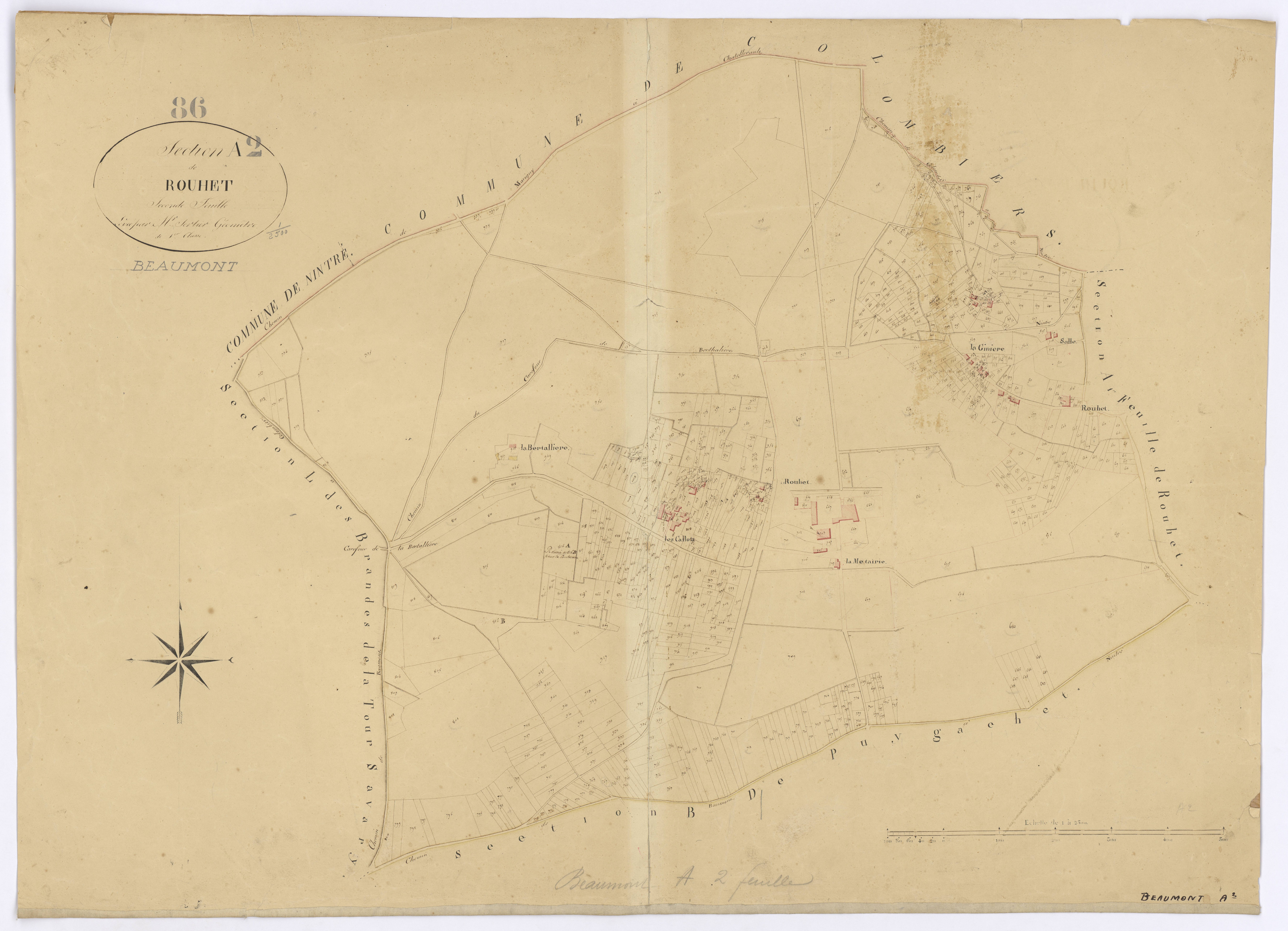 Beaumont - FRAD086_cadastre Plans 