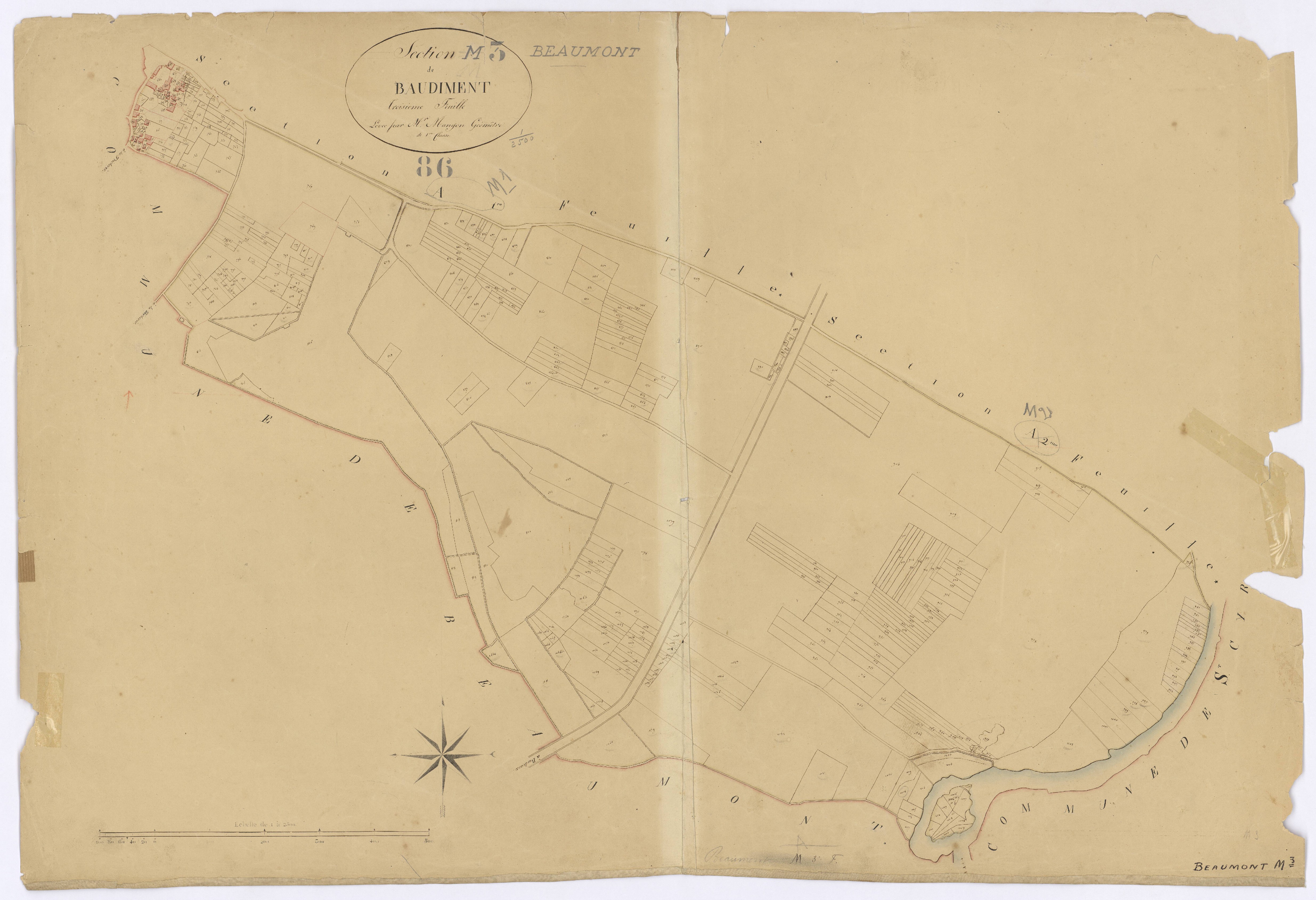 Beaumont - FRAD086_cadastre Plans 