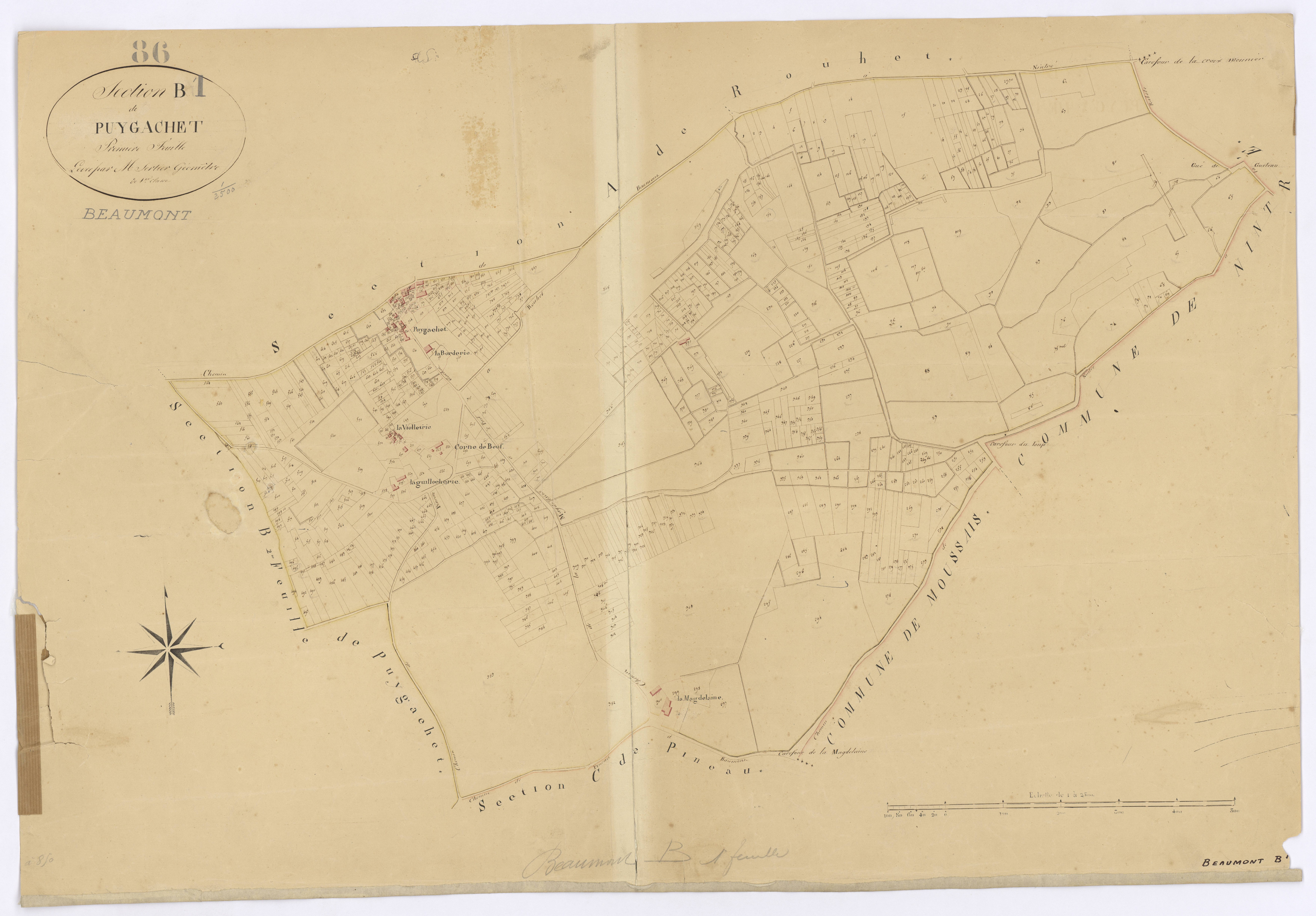Beaumont - FRAD086_cadastre Plans 