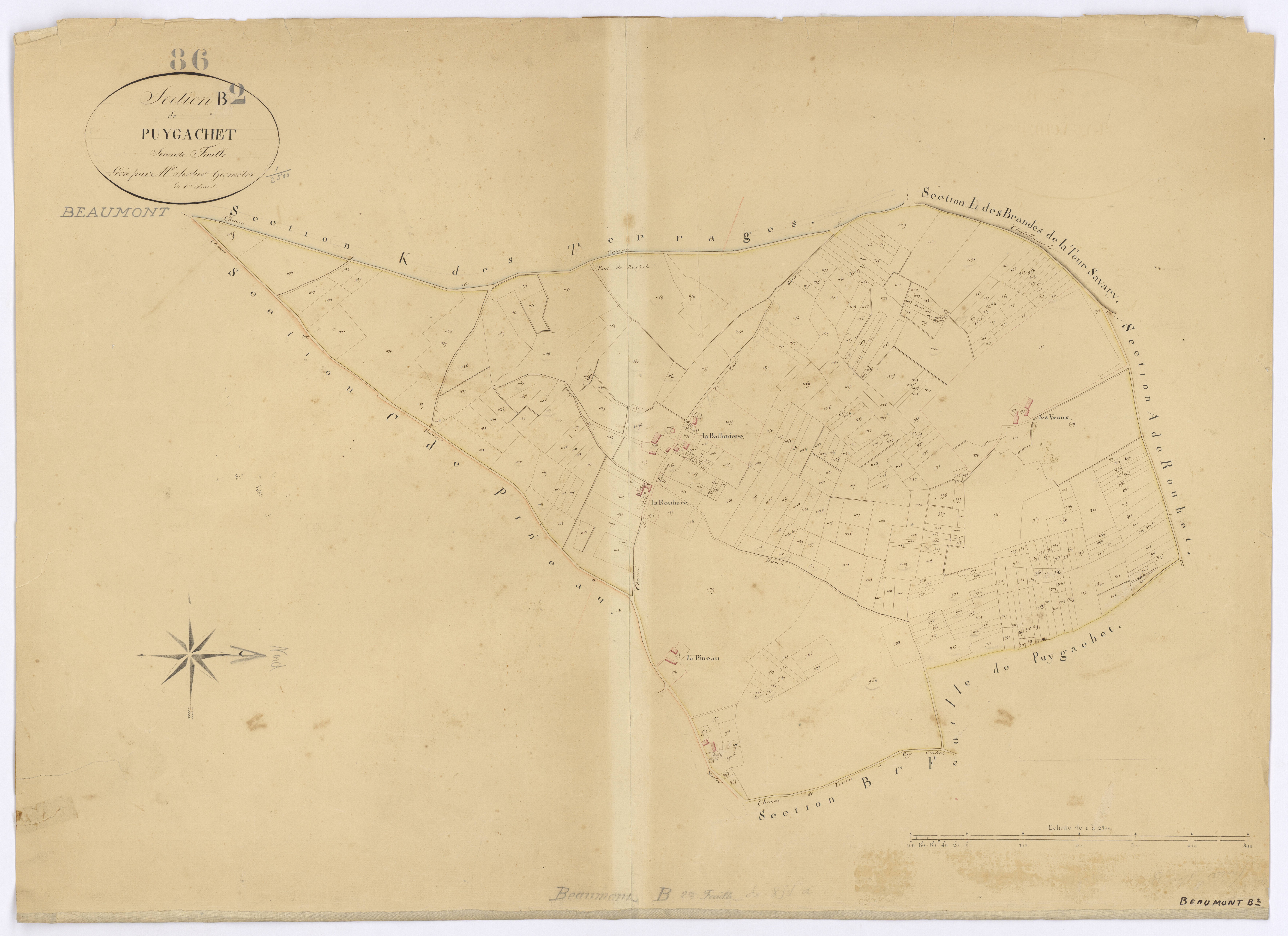 Beaumont - FRAD086_cadastre Plans 