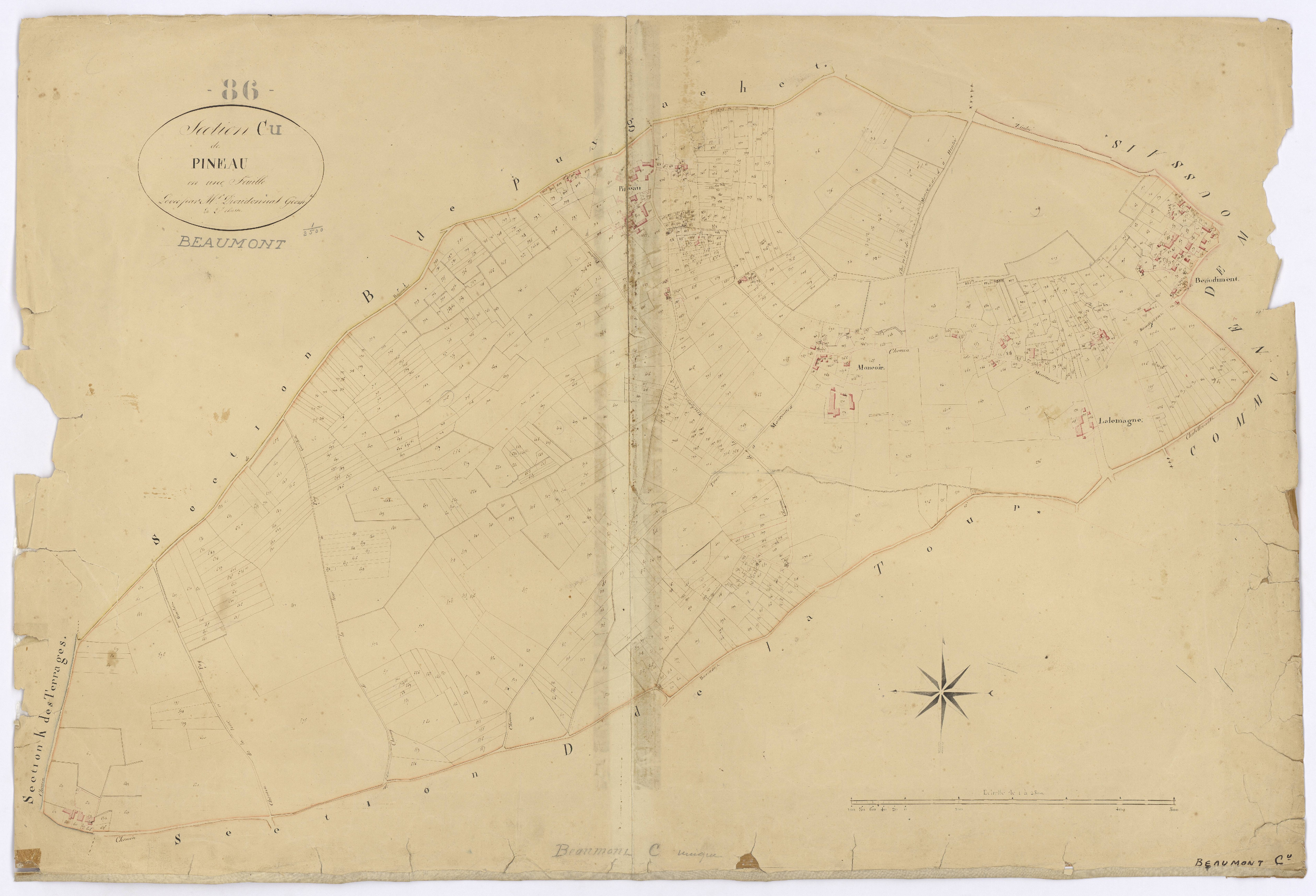 Beaumont - FRAD086_cadastre Plans 