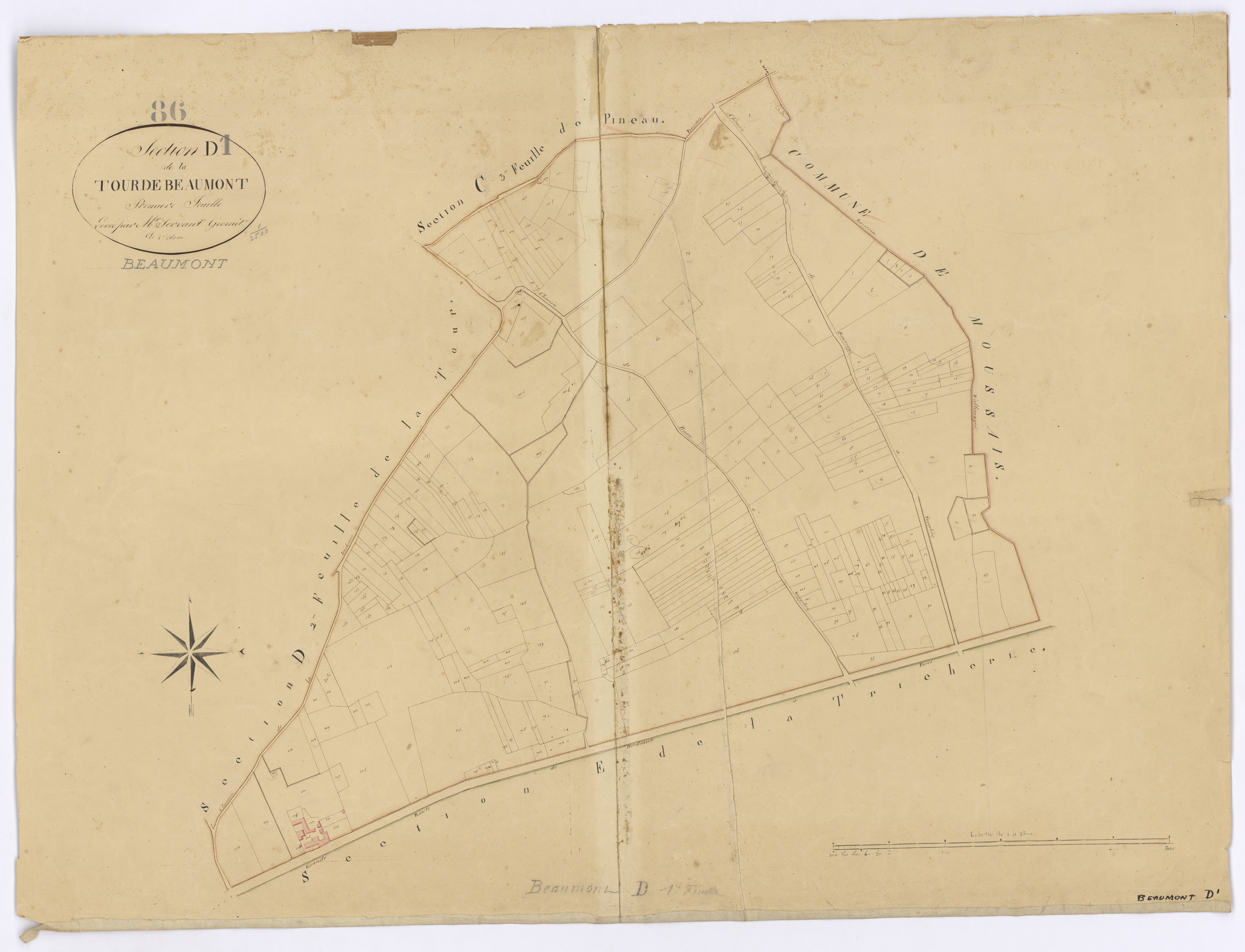 Beaumont - FRAD086_cadastre Plans 