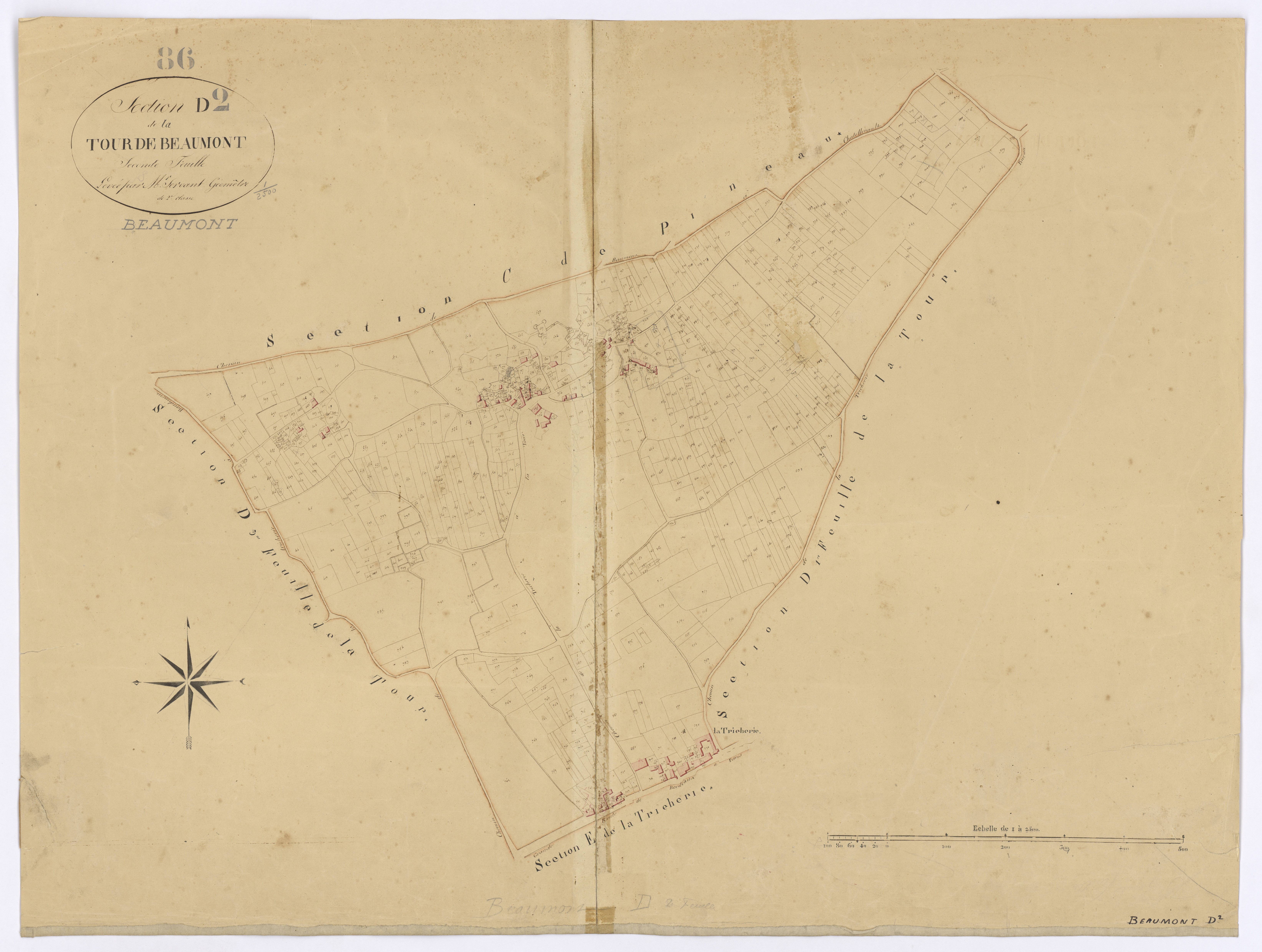 Beaumont - FRAD086_cadastre Plans 