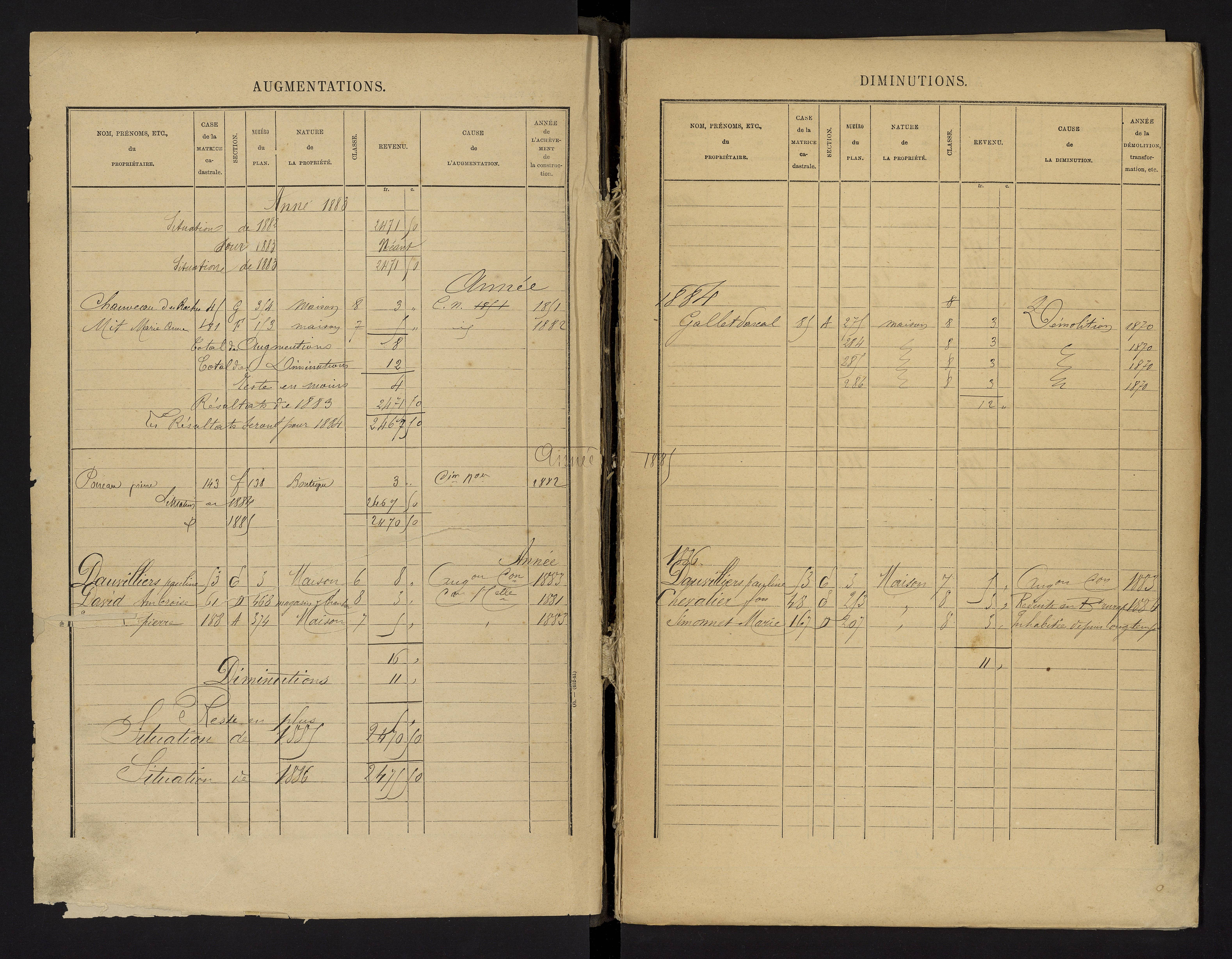 Benassay - FRAD086_cadastre Cases 1-240 