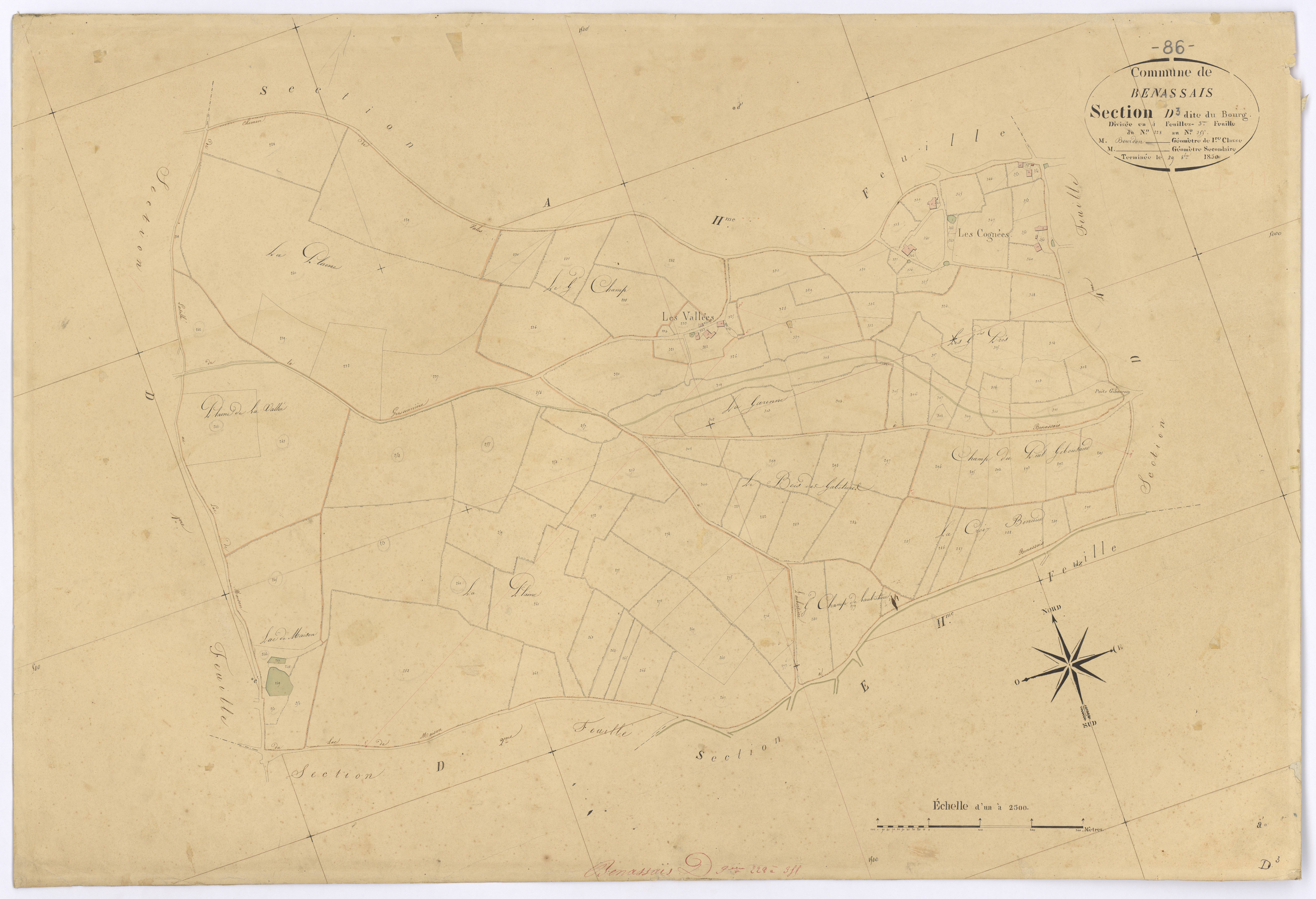 Benassay - FRAD086_cadastre Plans 