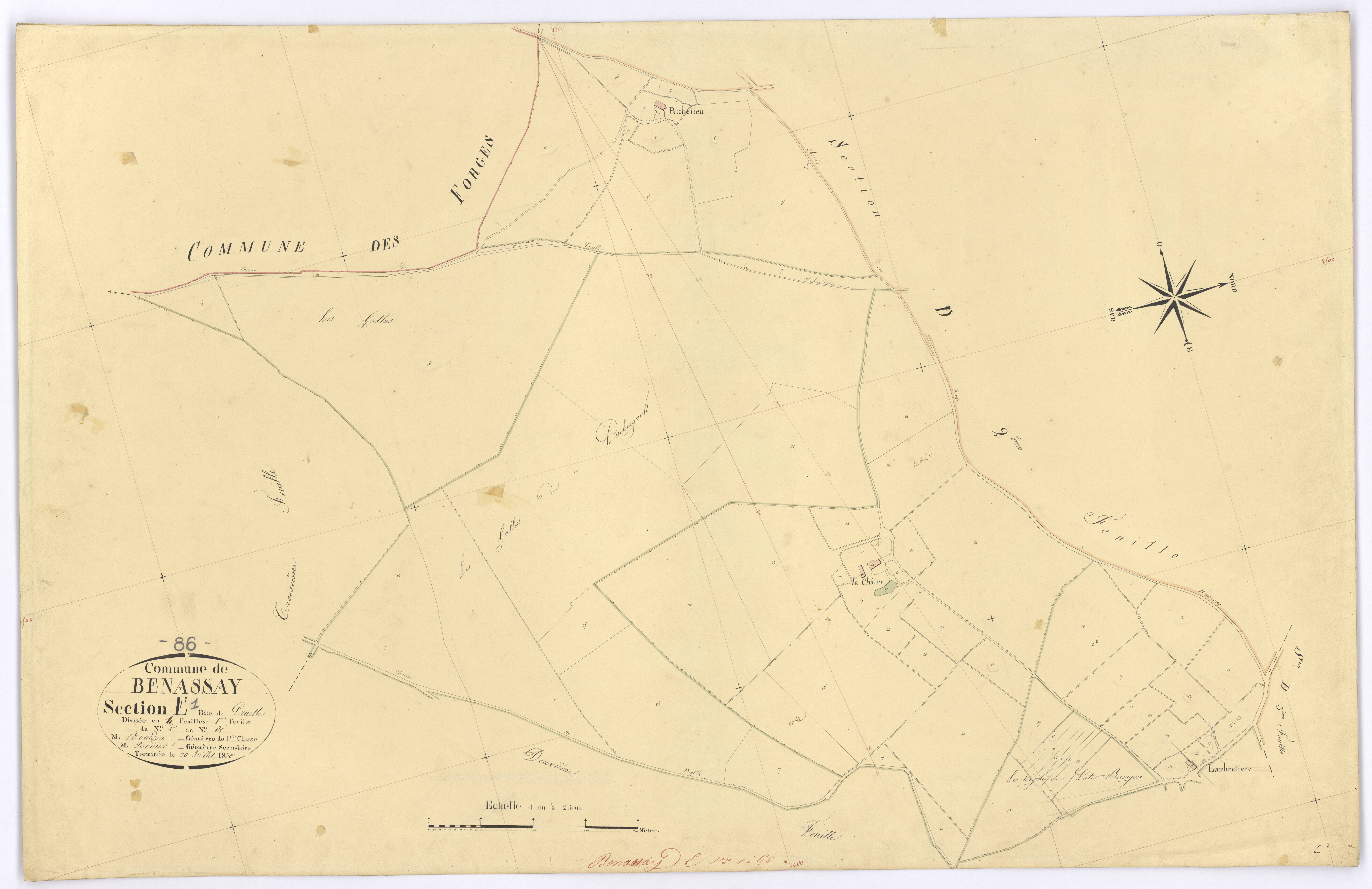 Benassay - FRAD086_cadastre Plans 