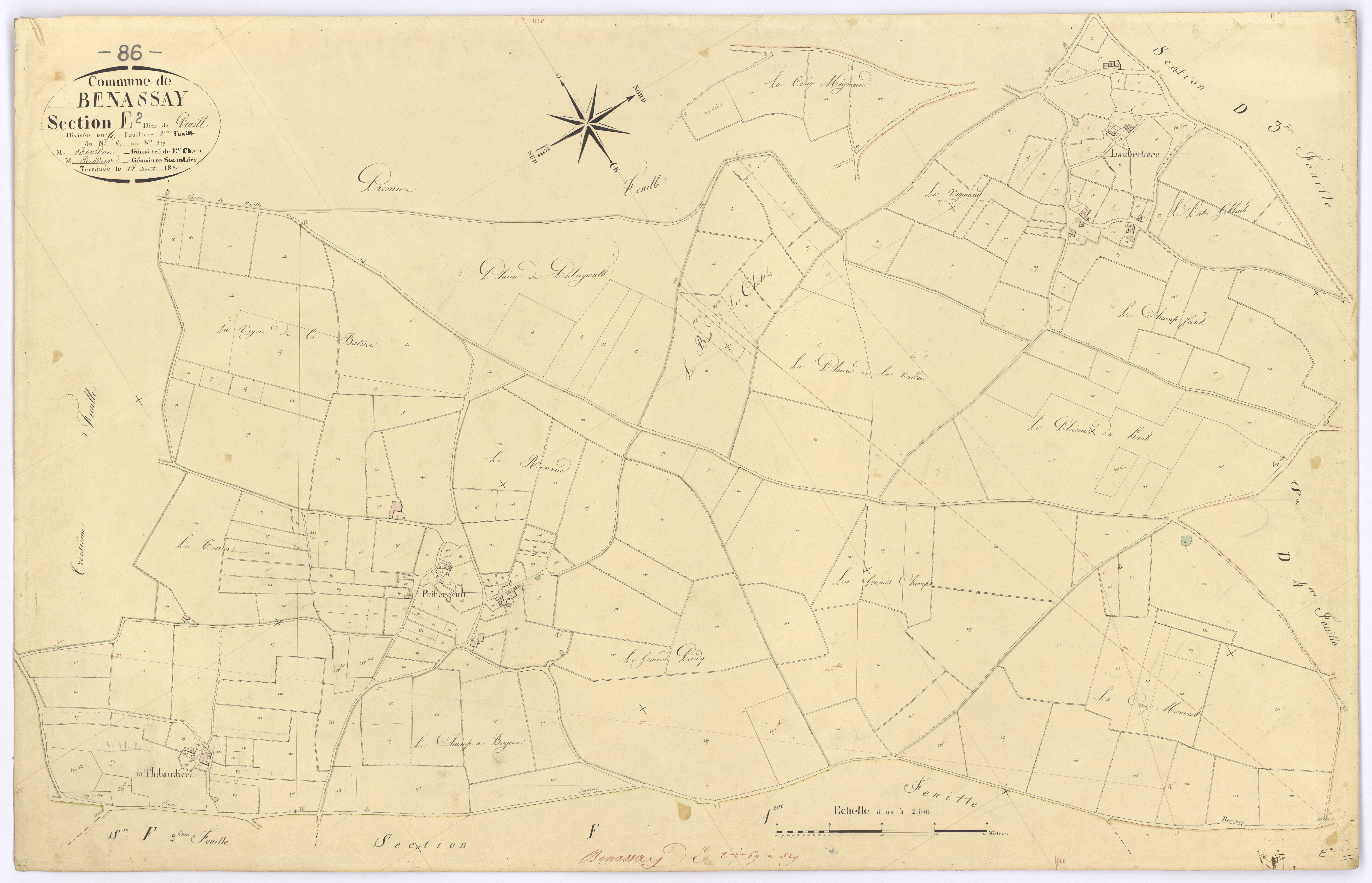 Benassay - FRAD086_cadastre Plans 