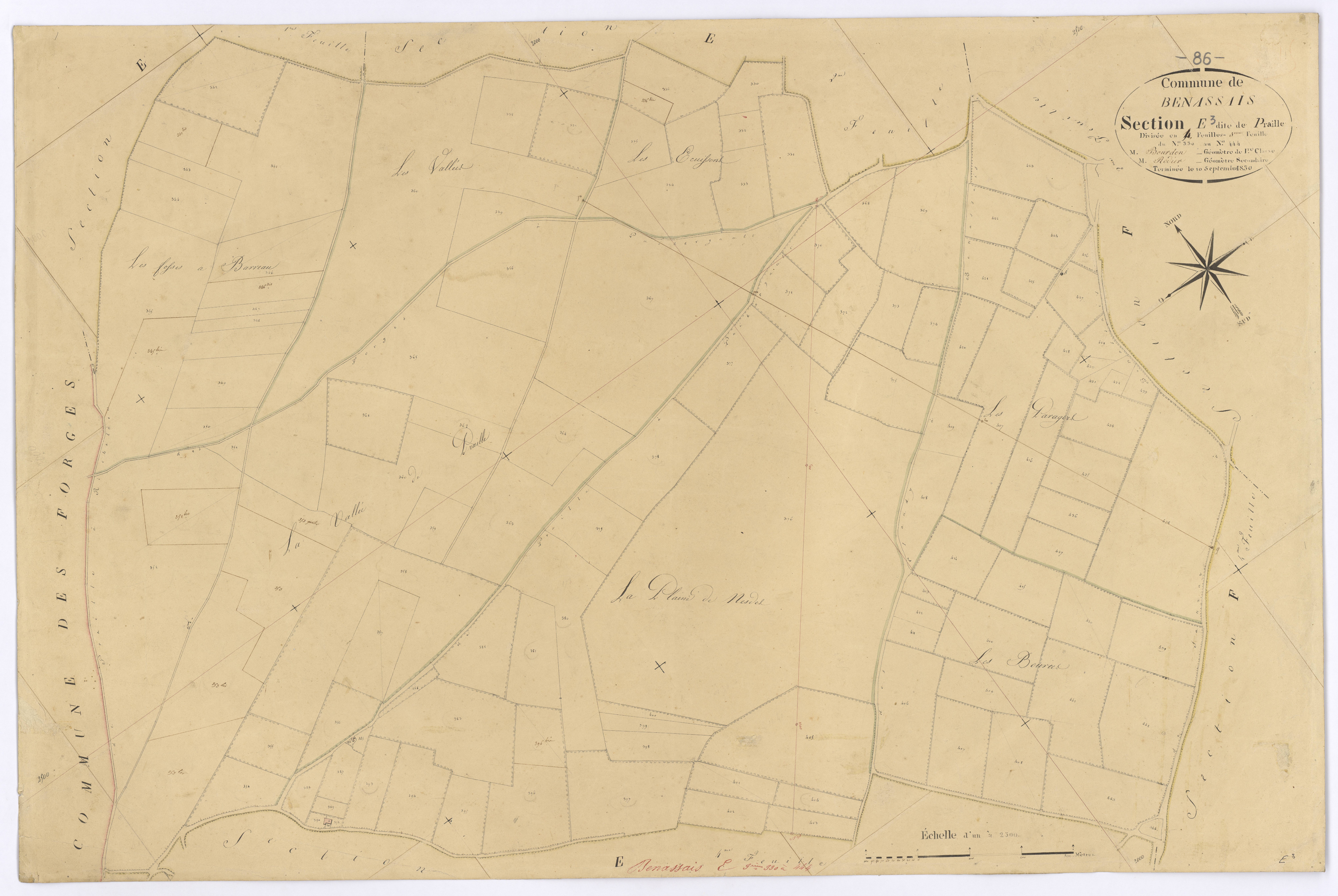 Benassay - FRAD086_cadastre Plans 