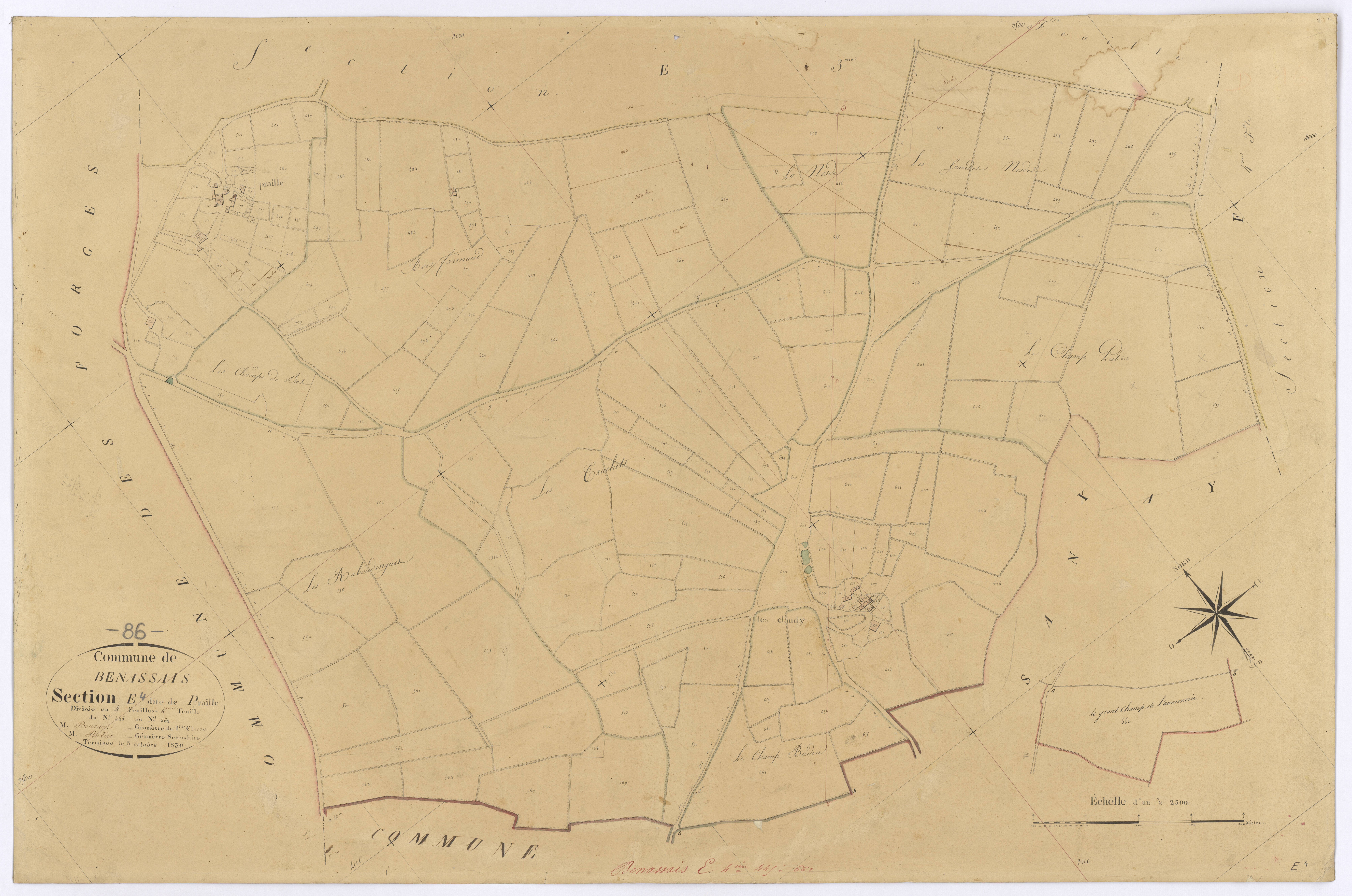 Benassay - FRAD086_cadastre Plans 