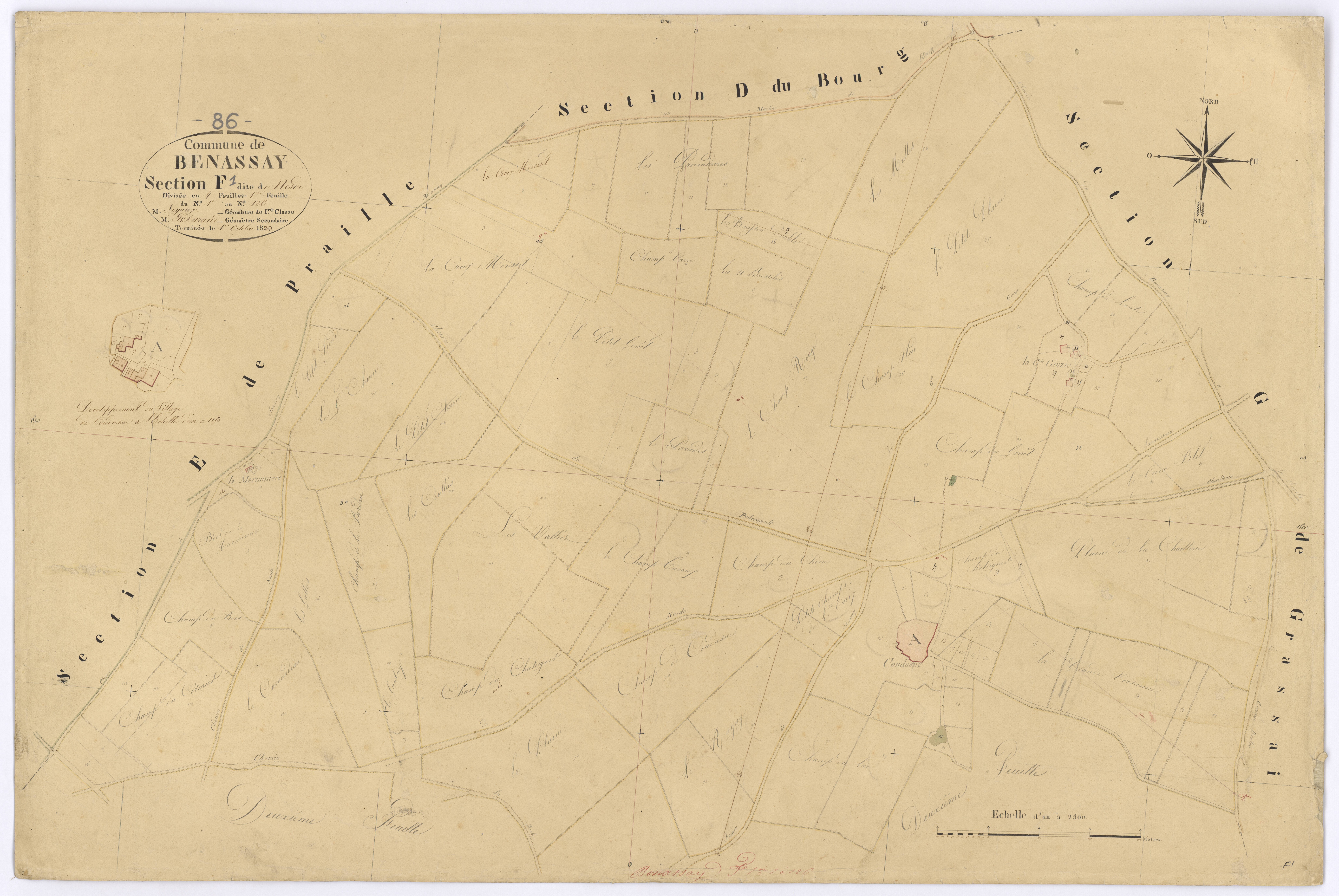 Benassay - FRAD086_cadastre Plans 