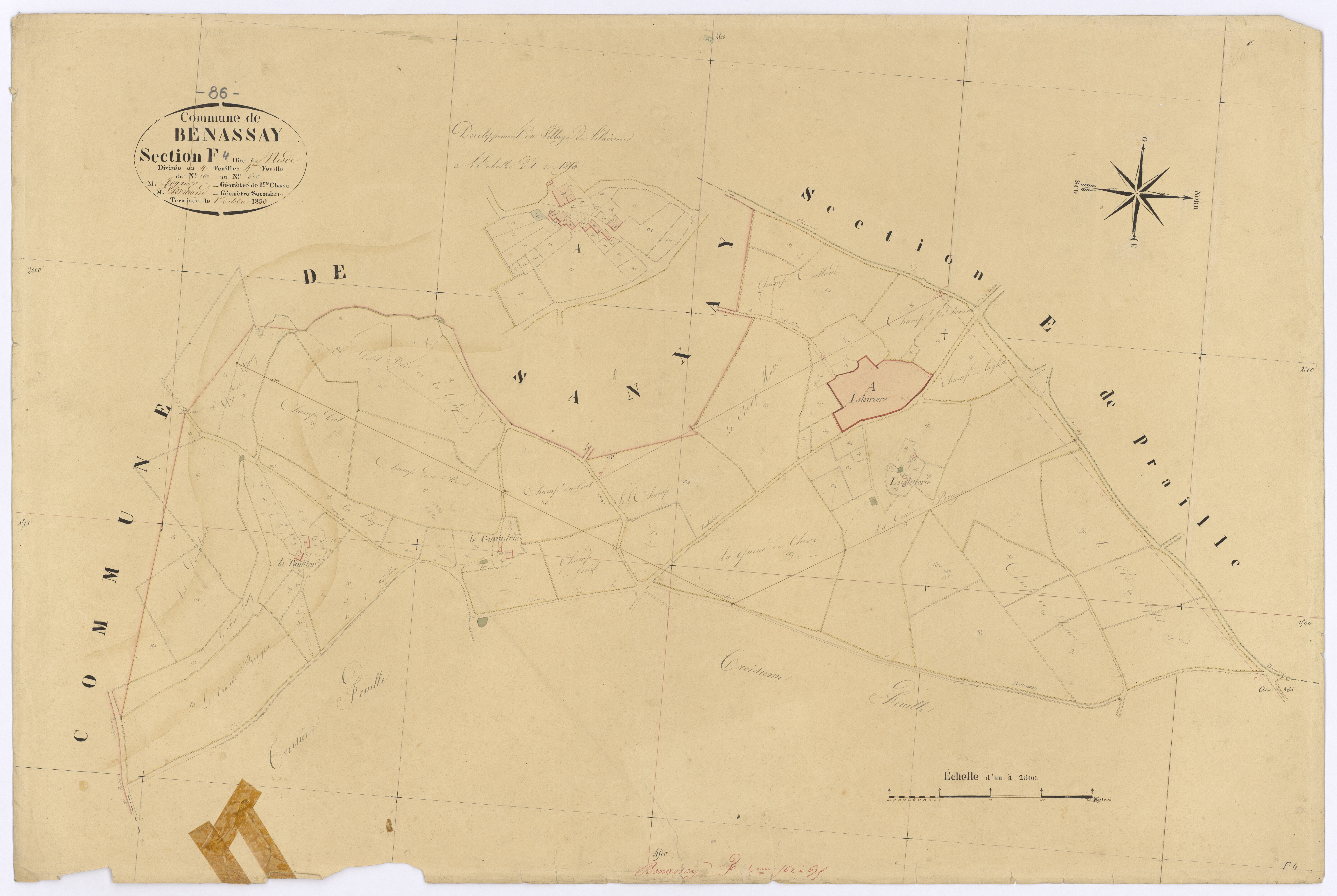 Benassay - FRAD086_cadastre Plans 