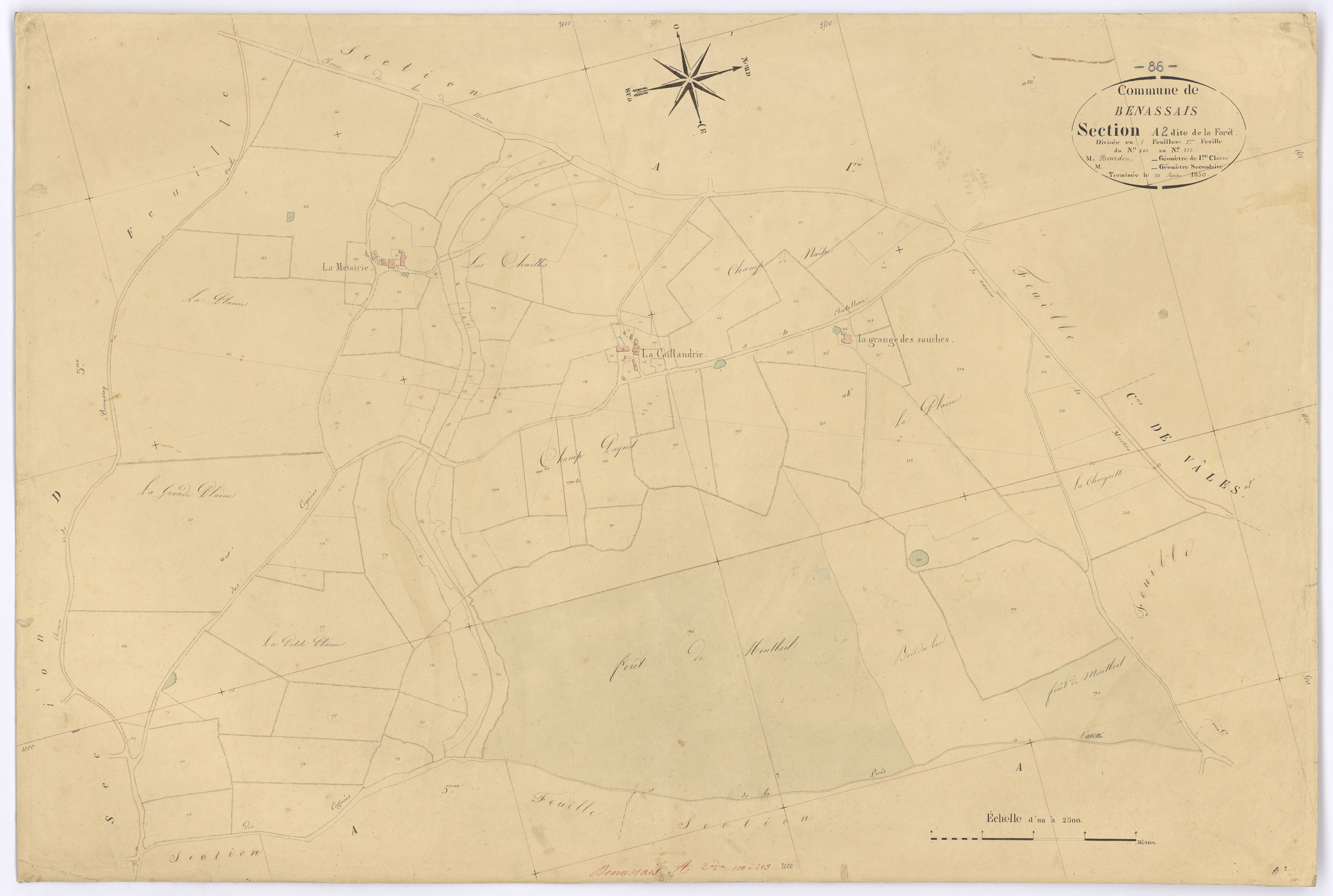 Benassay - FRAD086_cadastre Plans 