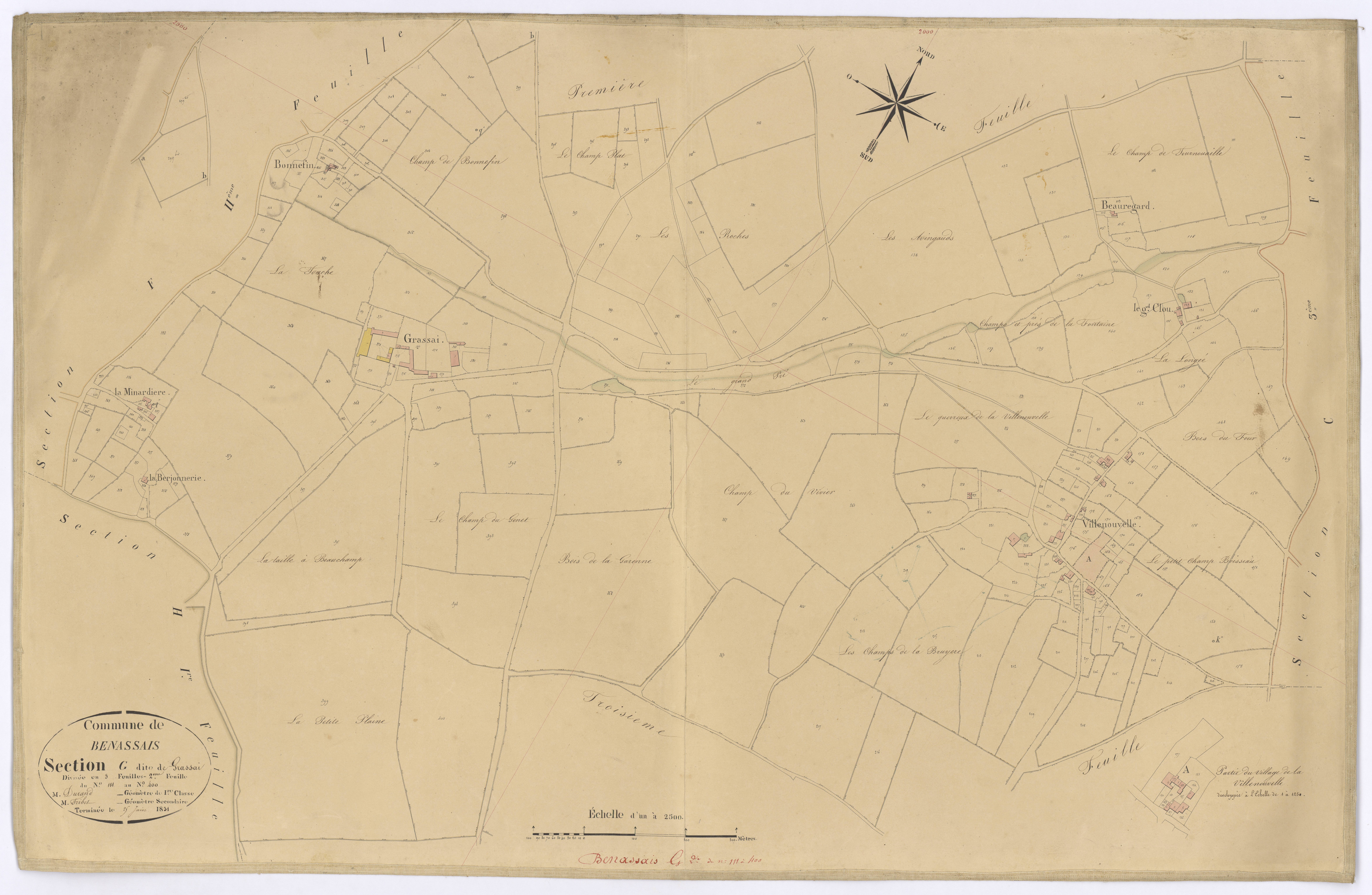 Benassay - FRAD086_cadastre Plans 
