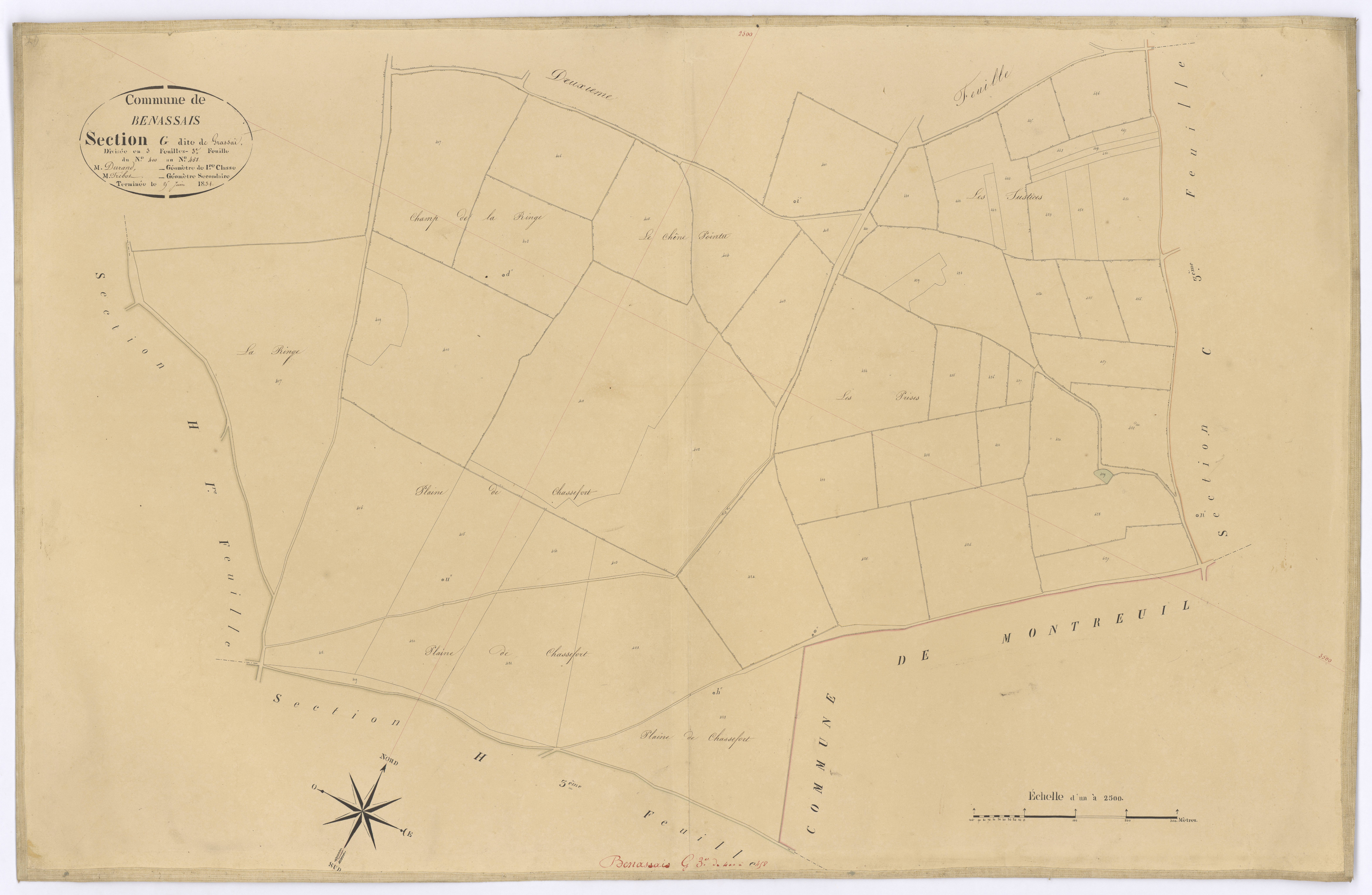 Benassay - FRAD086_cadastre Plans 