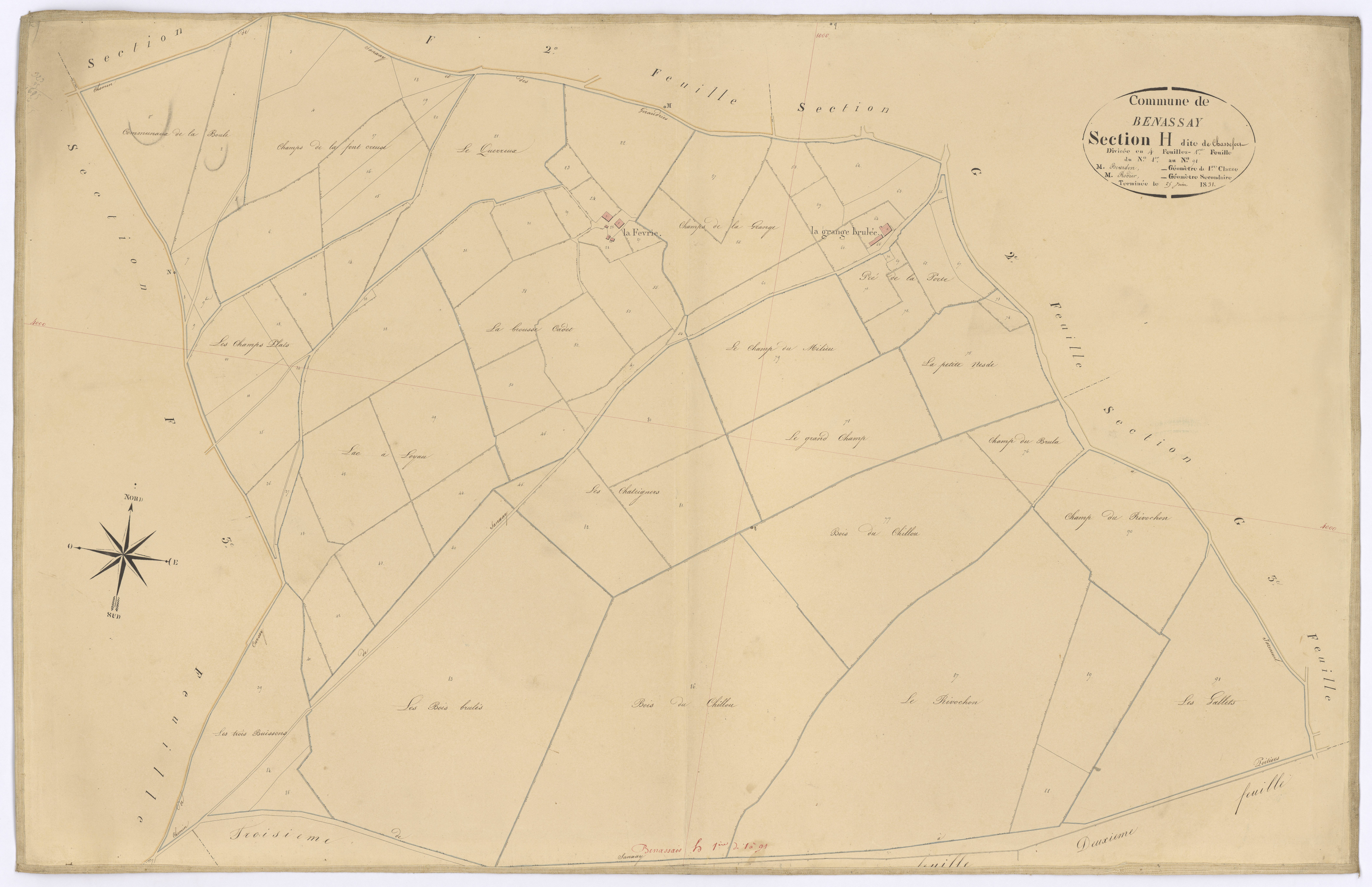 Benassay - FRAD086_cadastre Plans 