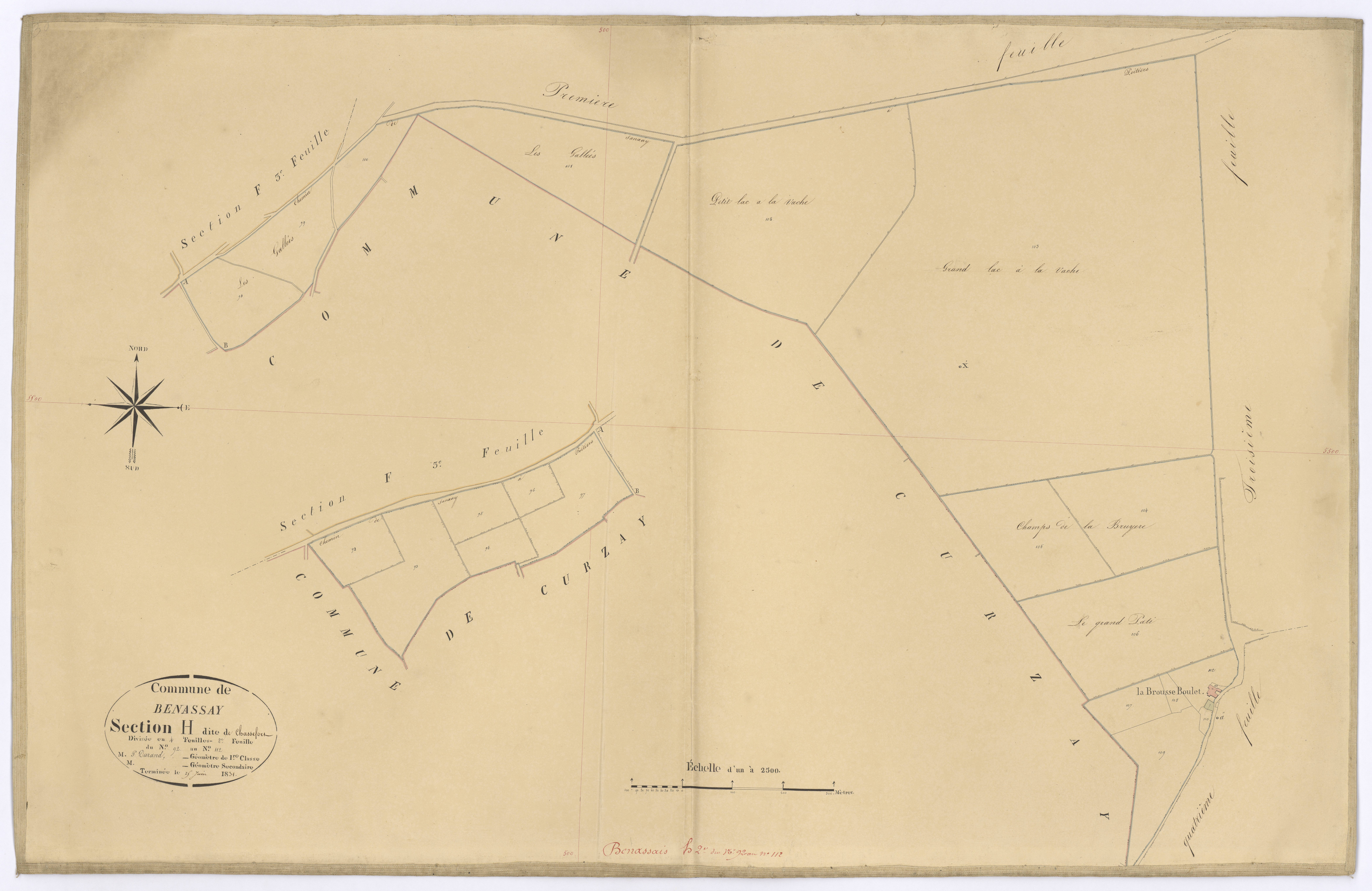Benassay - FRAD086_cadastre Plans 
