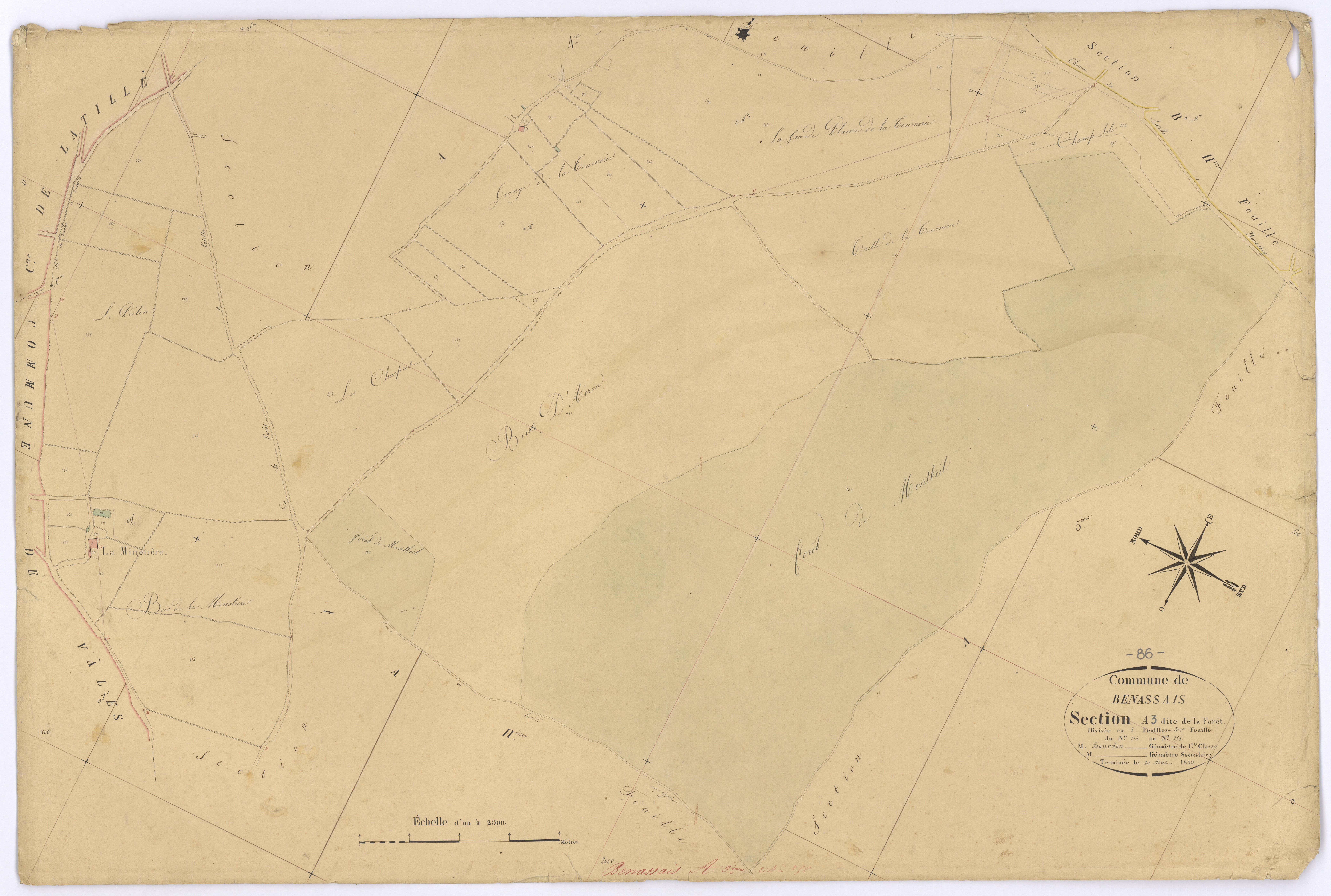 Benassay - FRAD086_cadastre Plans 