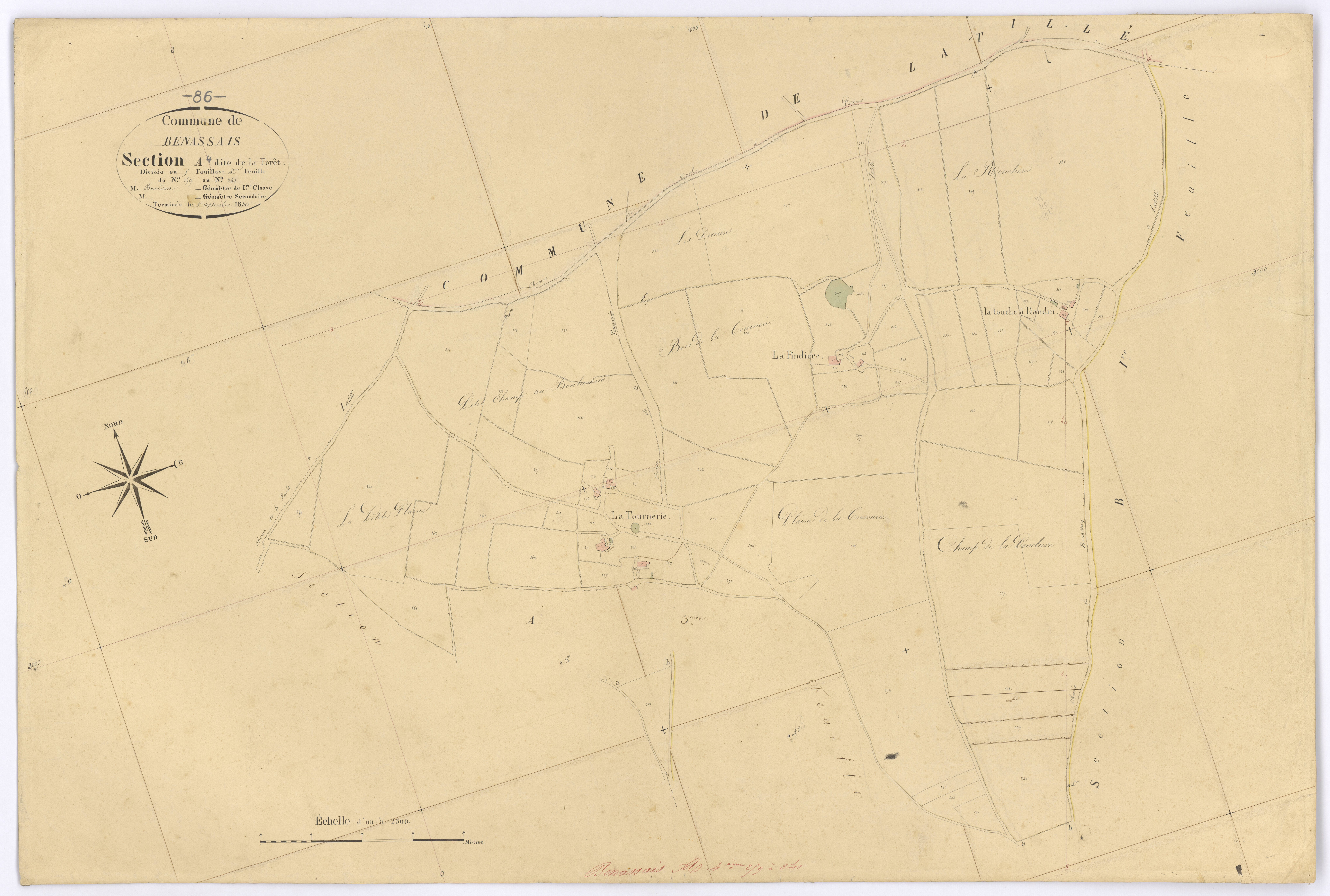 Benassay - FRAD086_cadastre Plans 