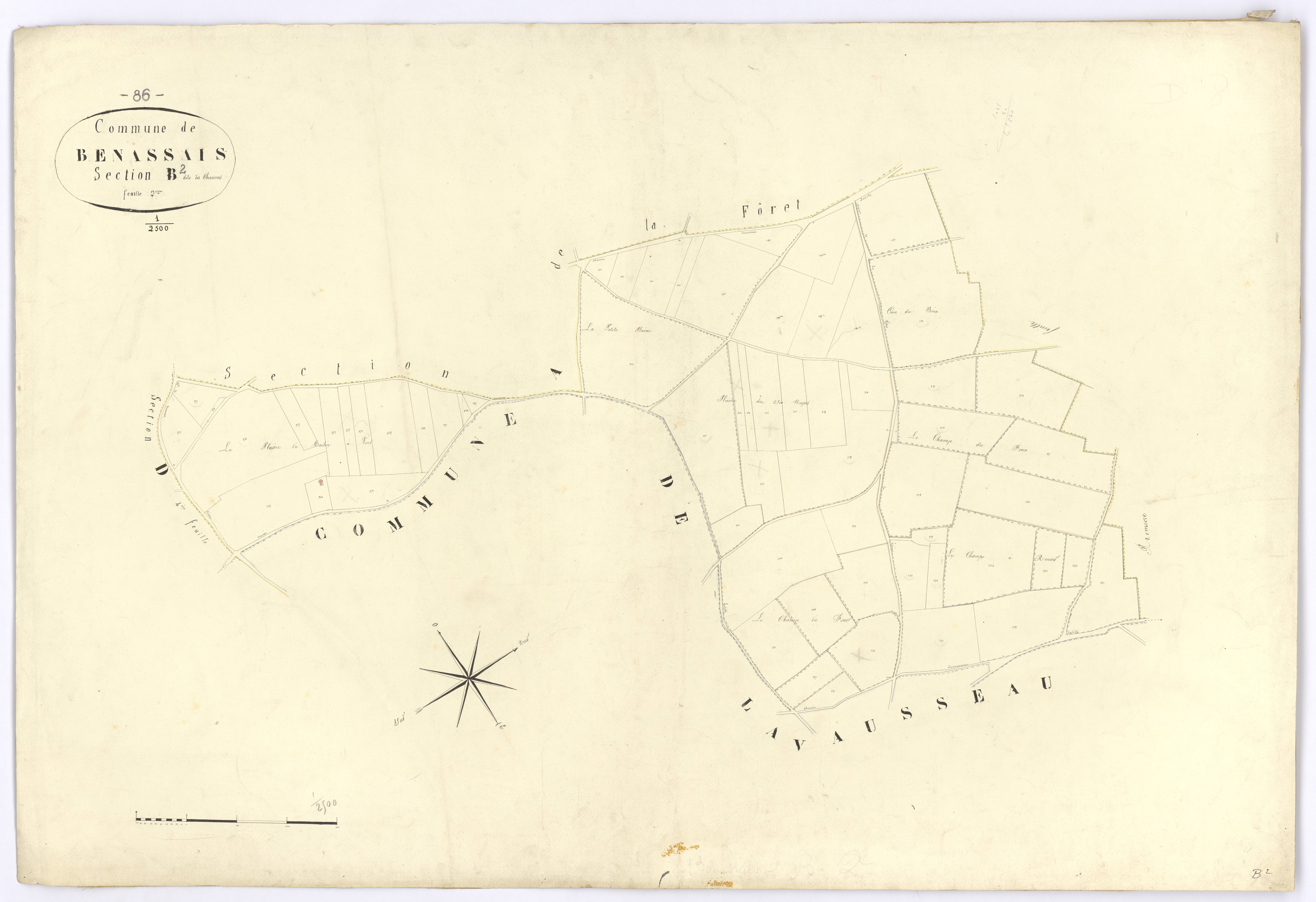 Benassay - FRAD086_cadastre Plans 