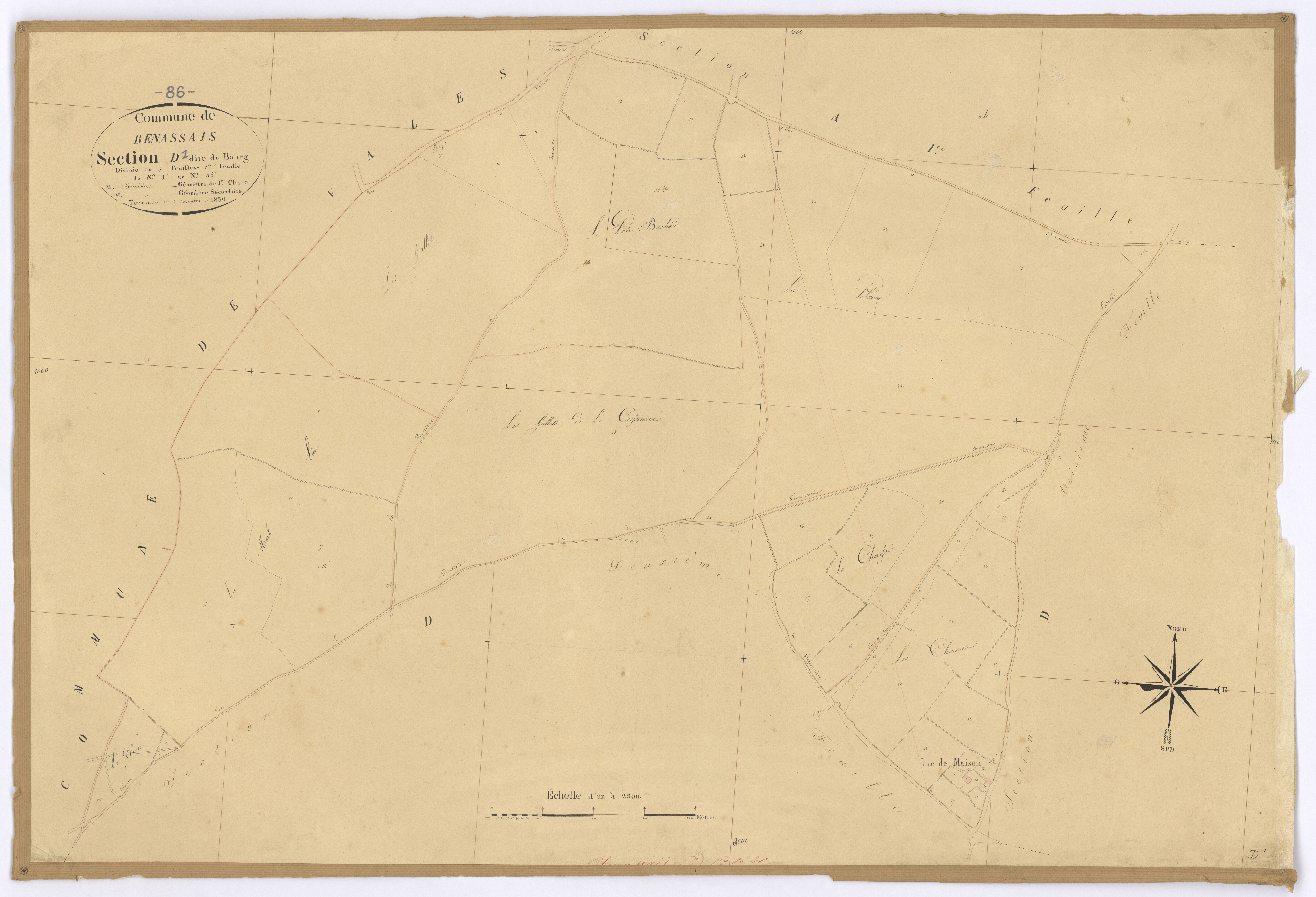Benassay - FRAD086_cadastre Plans 
