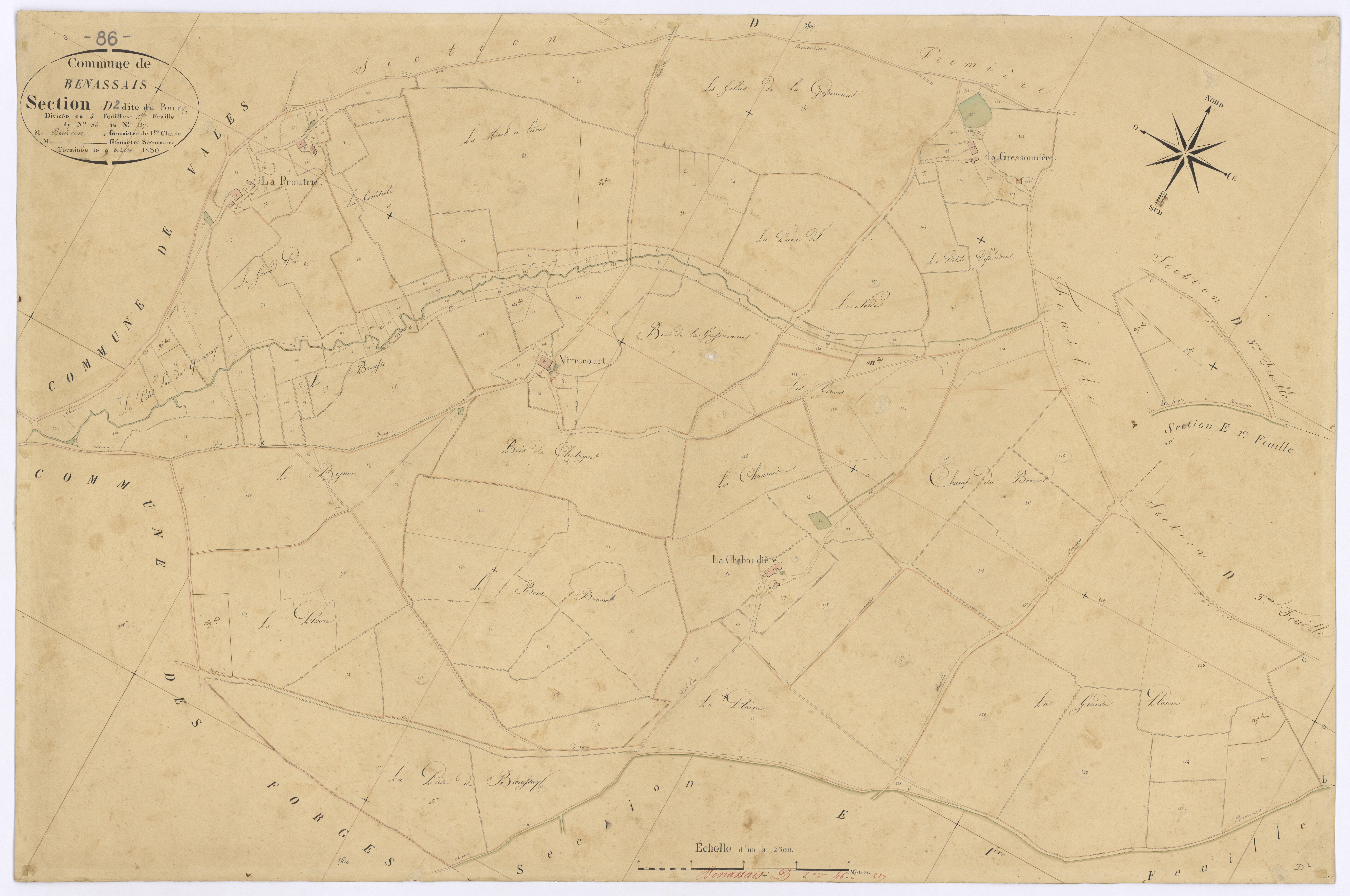 Benassay - FRAD086_cadastre Plans 
