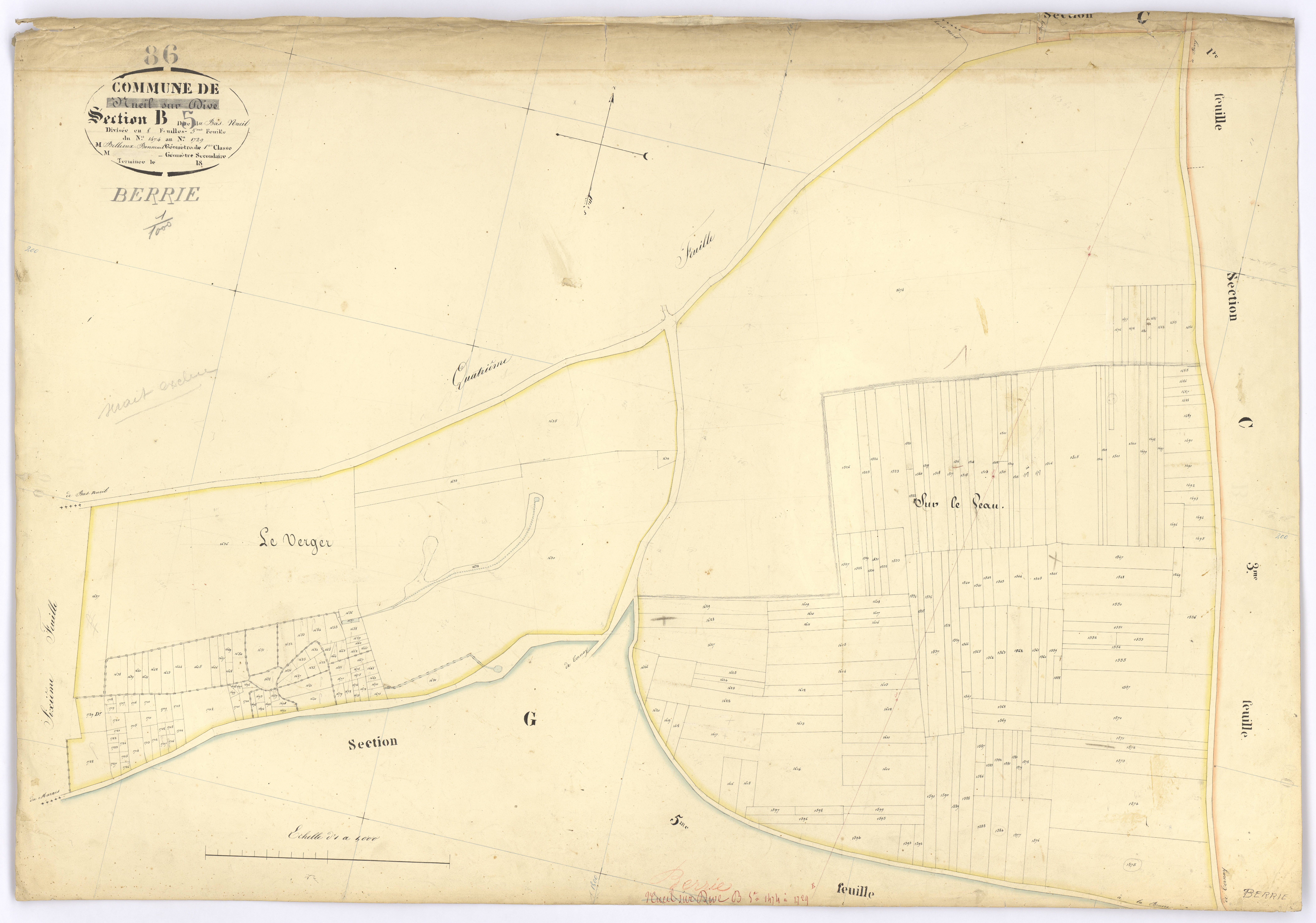 Berrie - FRAD086_cadastre Plans 