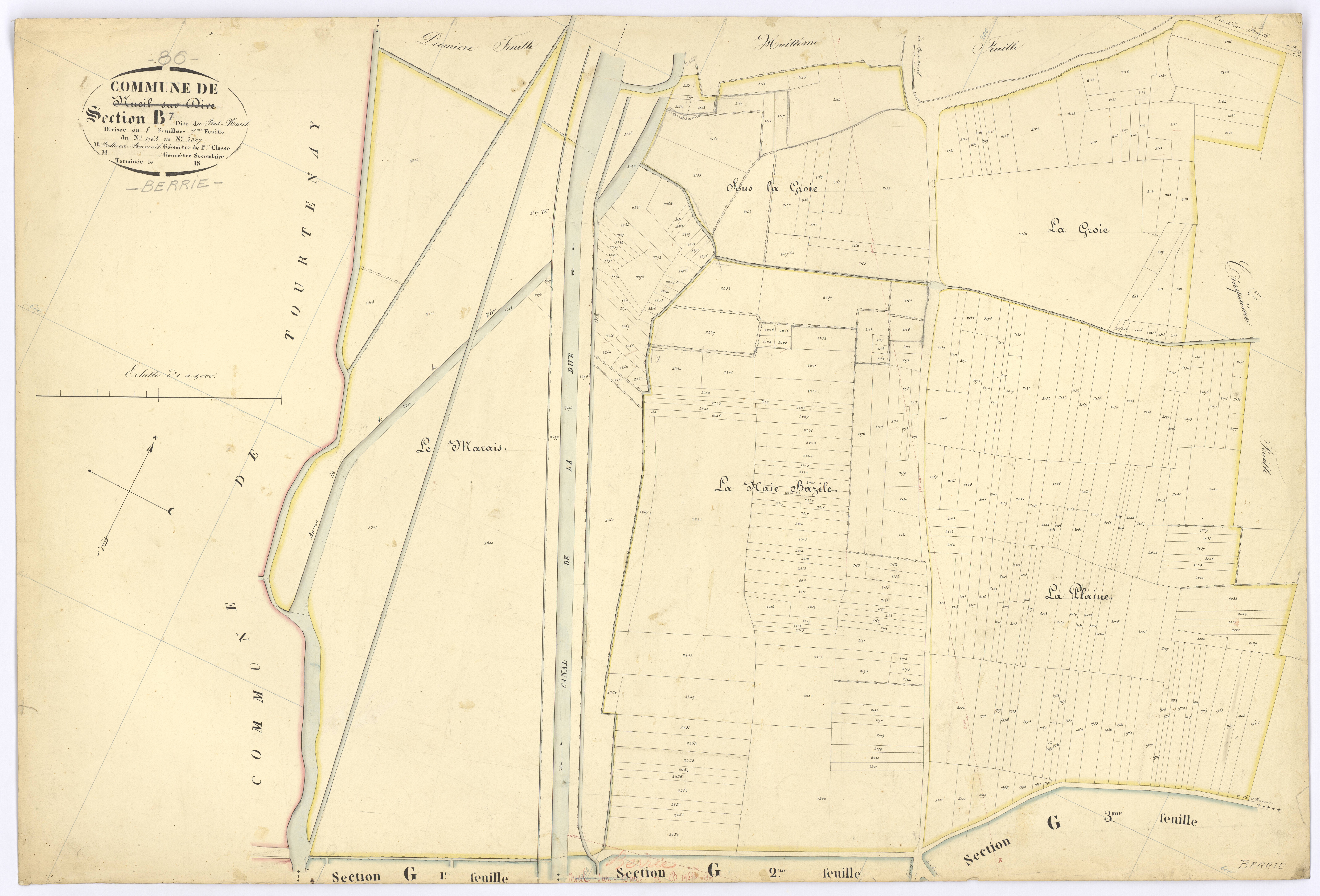 Berrie - FRAD086_cadastre Plans 
