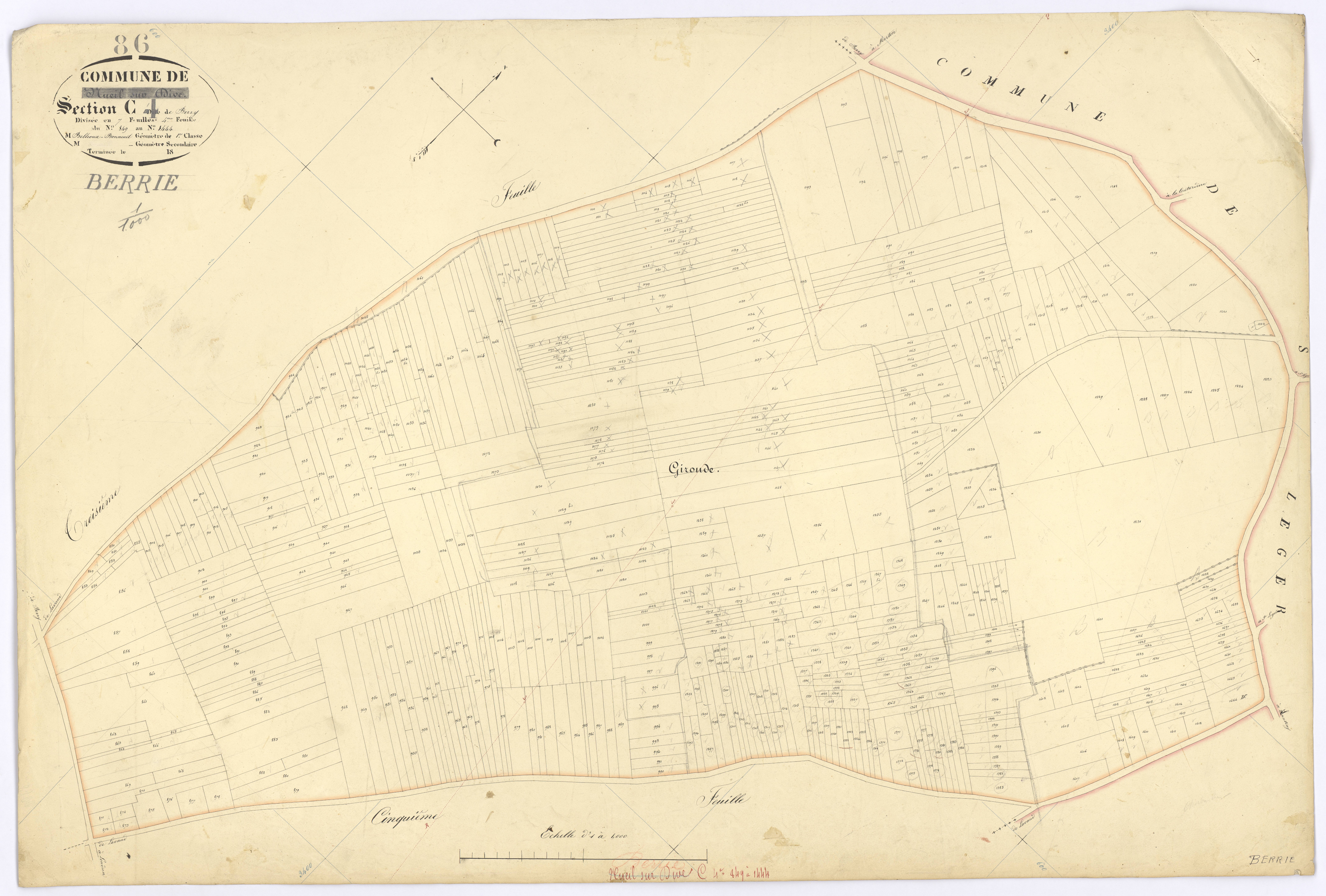 Berrie - FRAD086_cadastre Plans 
