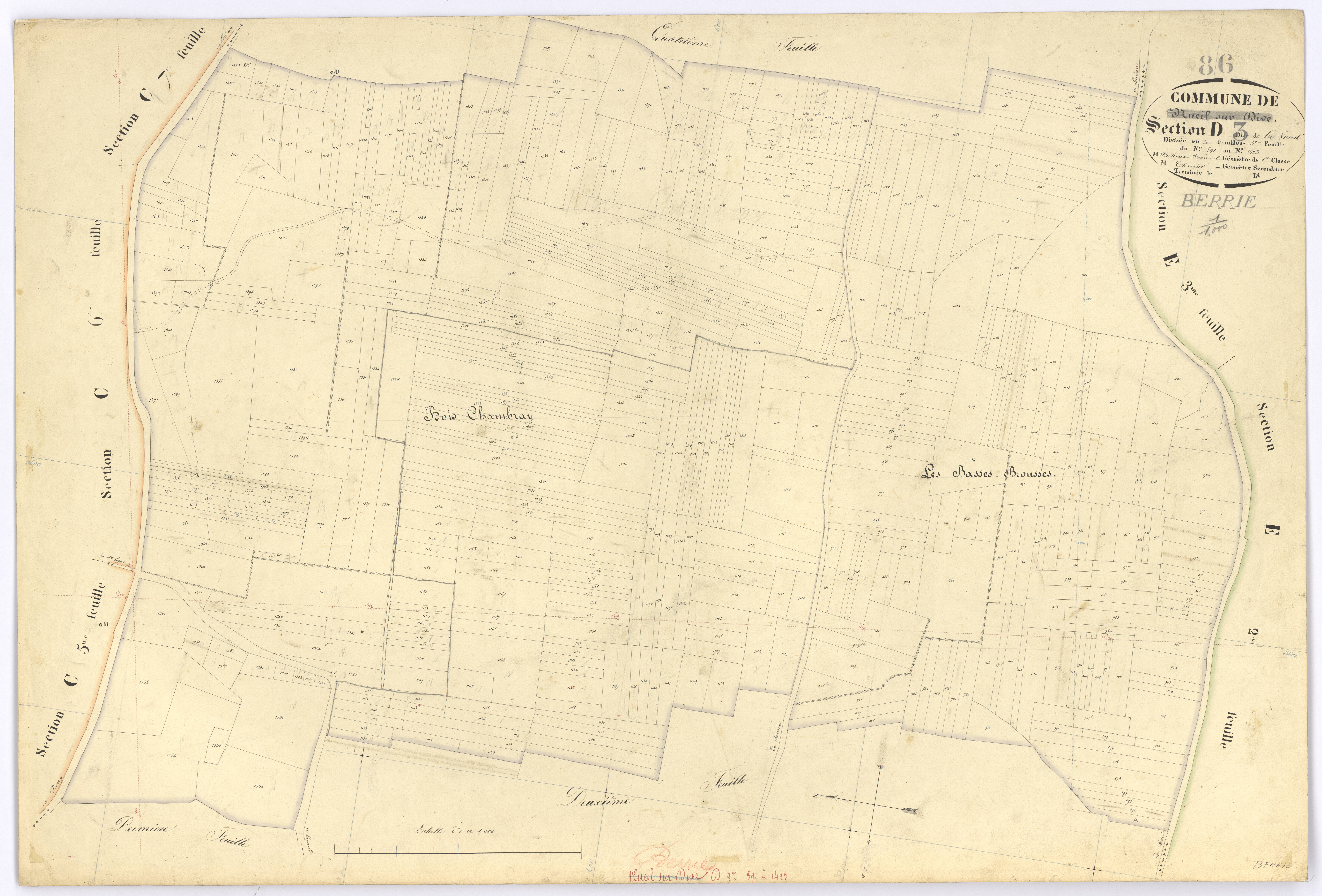 Berrie - FRAD086_cadastre Plans 